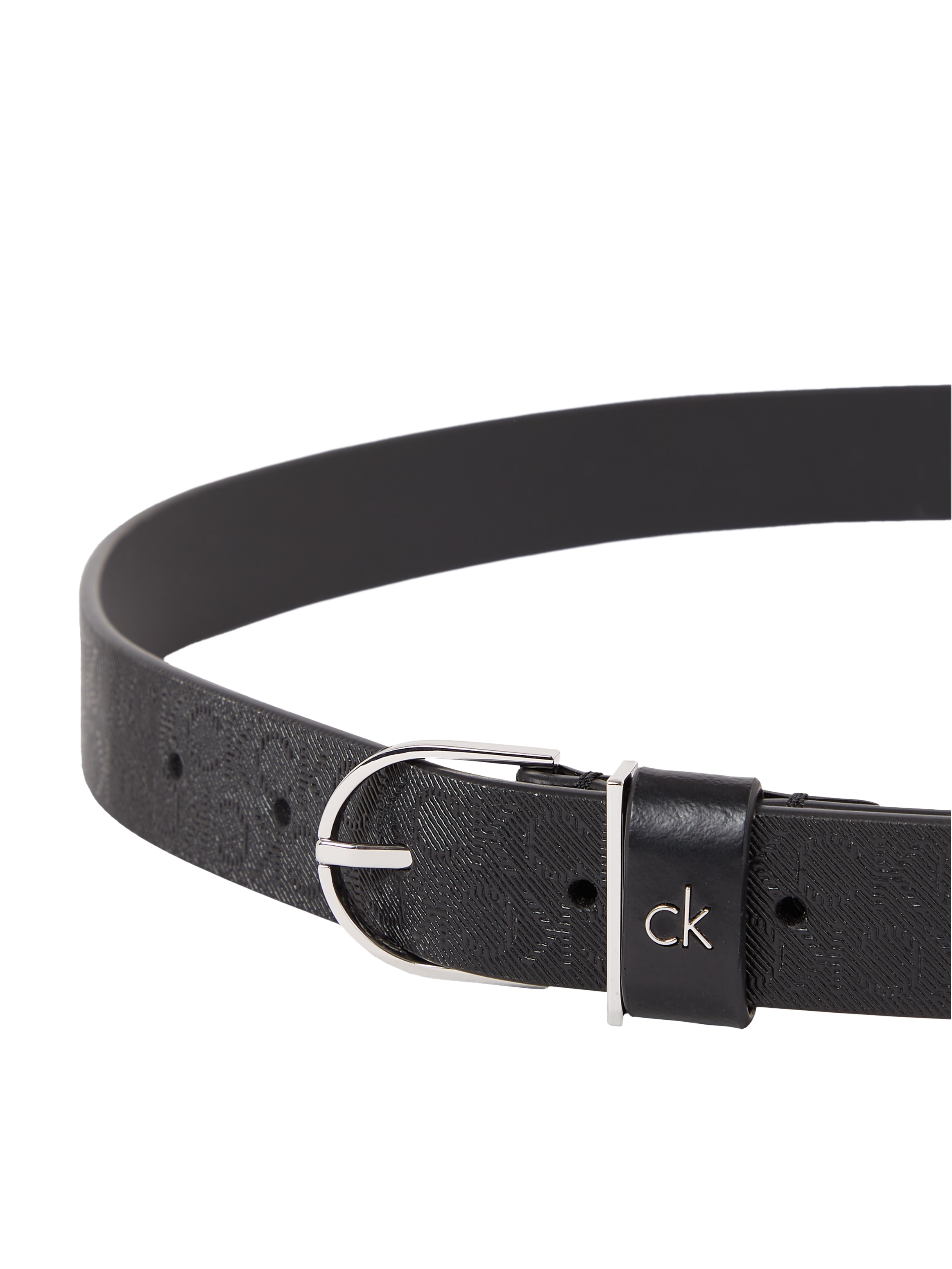Calvin Klein Ledergürtel »CK METAL ROUND BUCKLE 2.5_MONO«