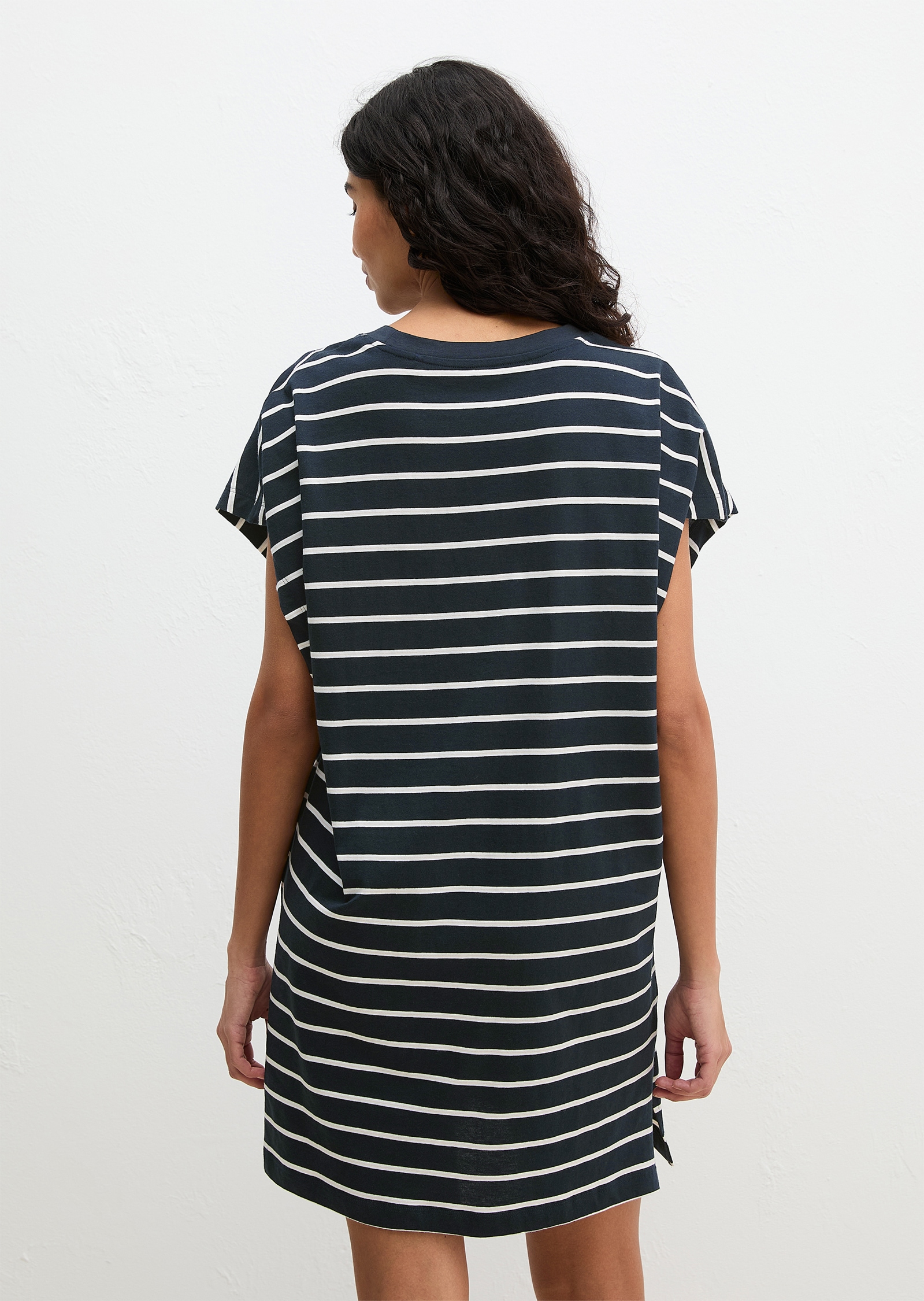 Marc O'Polo Nachthemd »Mix N Match Nightdress« Ohne Taschen gestreift, mit Rundhalsausschnitt