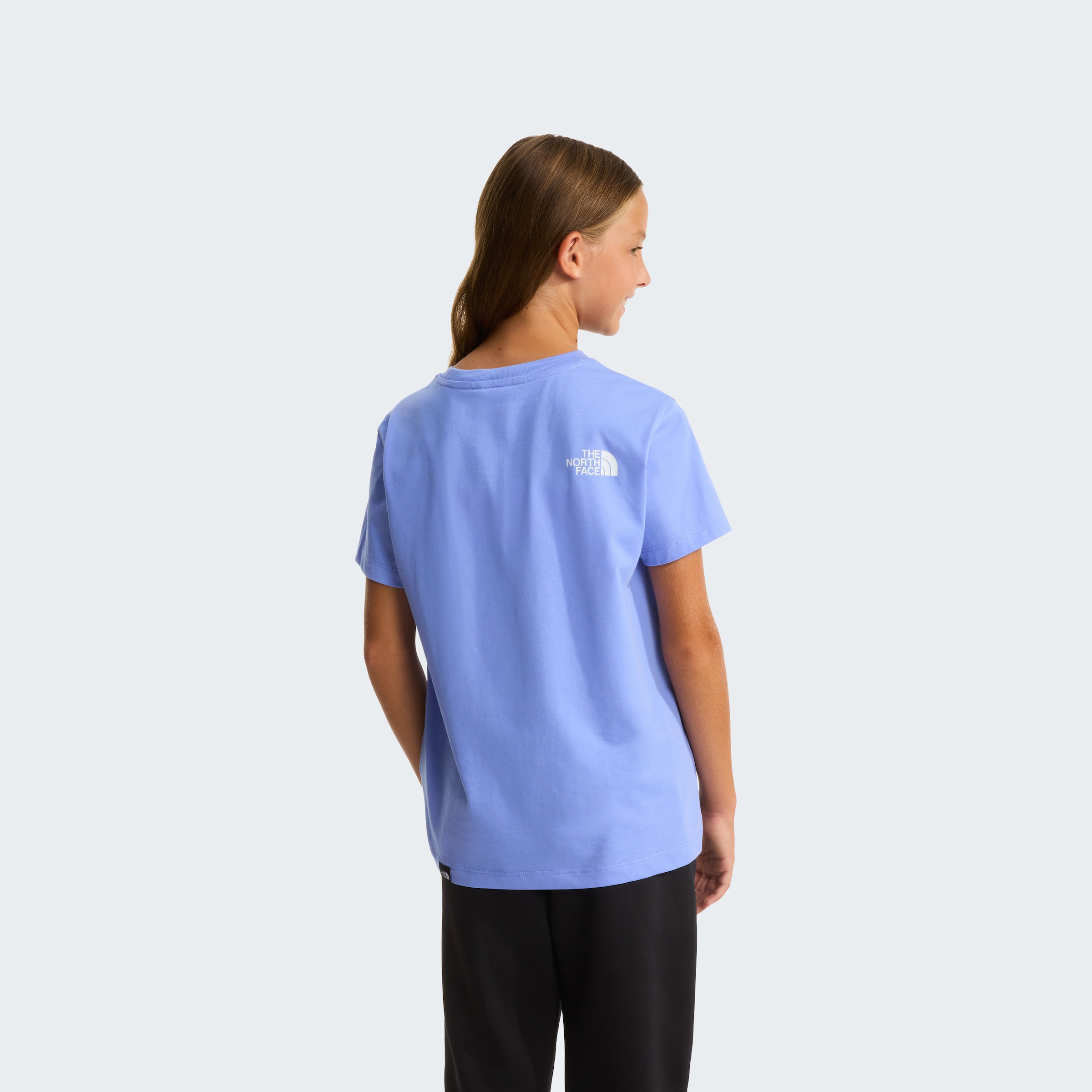 The North Face T-Shirt »TEEN EASY REGULAR SS TEE« für Jugendliche, sportlicher Stil, Kurzarm, Rundhalsausschnitt