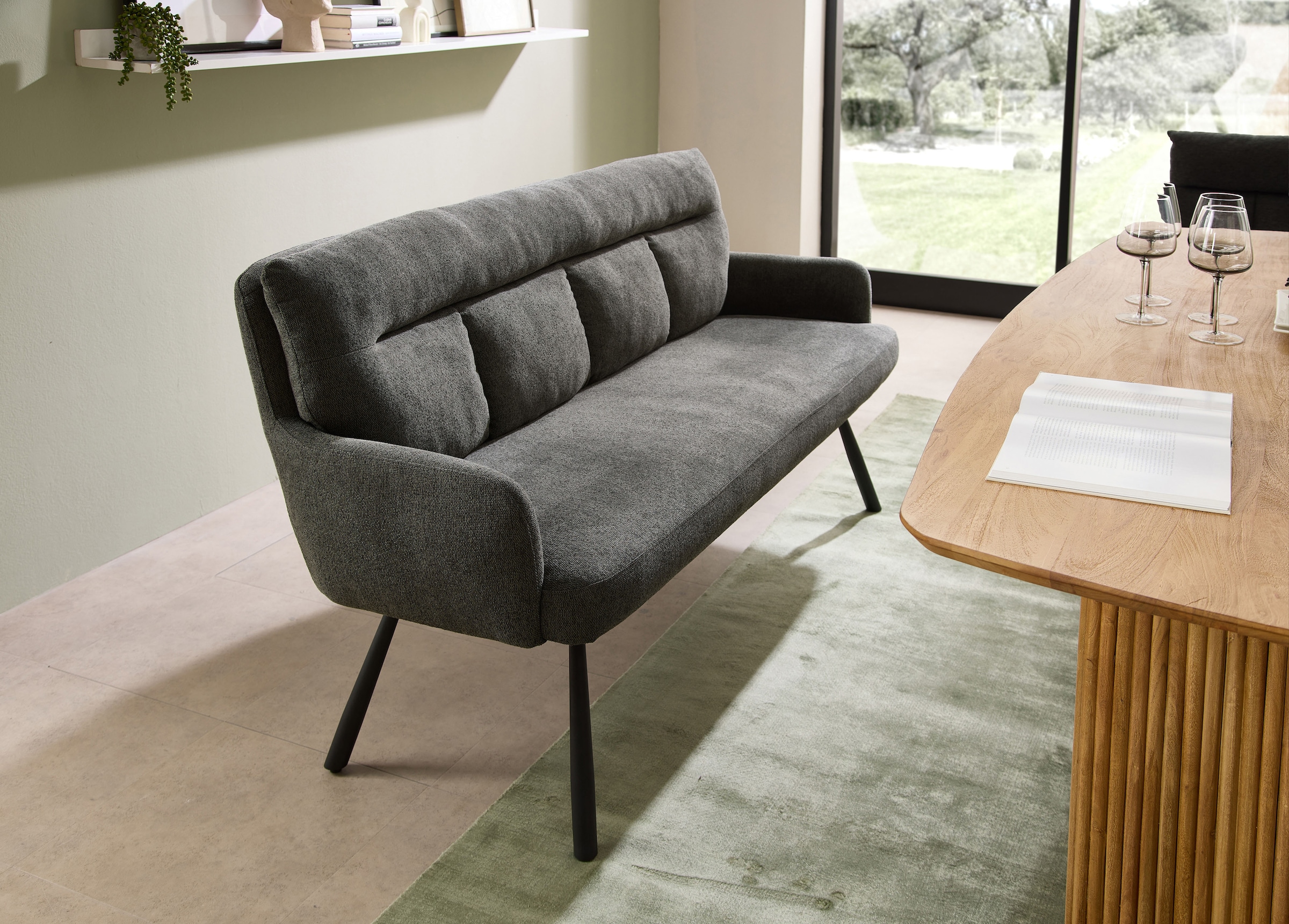 Stolkom Polsterbank »Sofia Polsterbank B/H/T 180x93x69 cm« 1 Stk. tlg. Breite 180cm, Federkern im Sitz