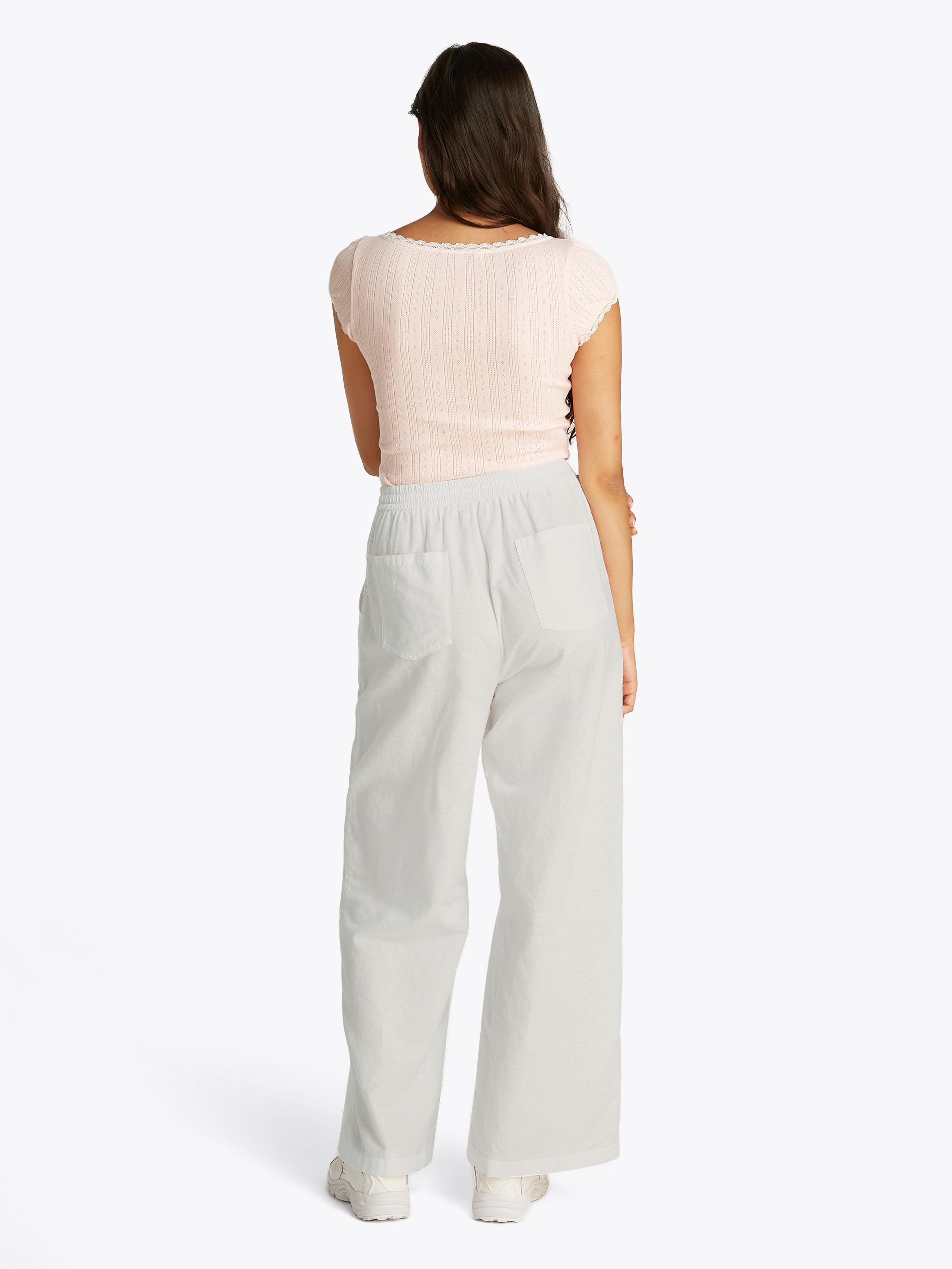 Tommy Jeans Webhose »TJW LINEN PANT«, mit Logostickerei