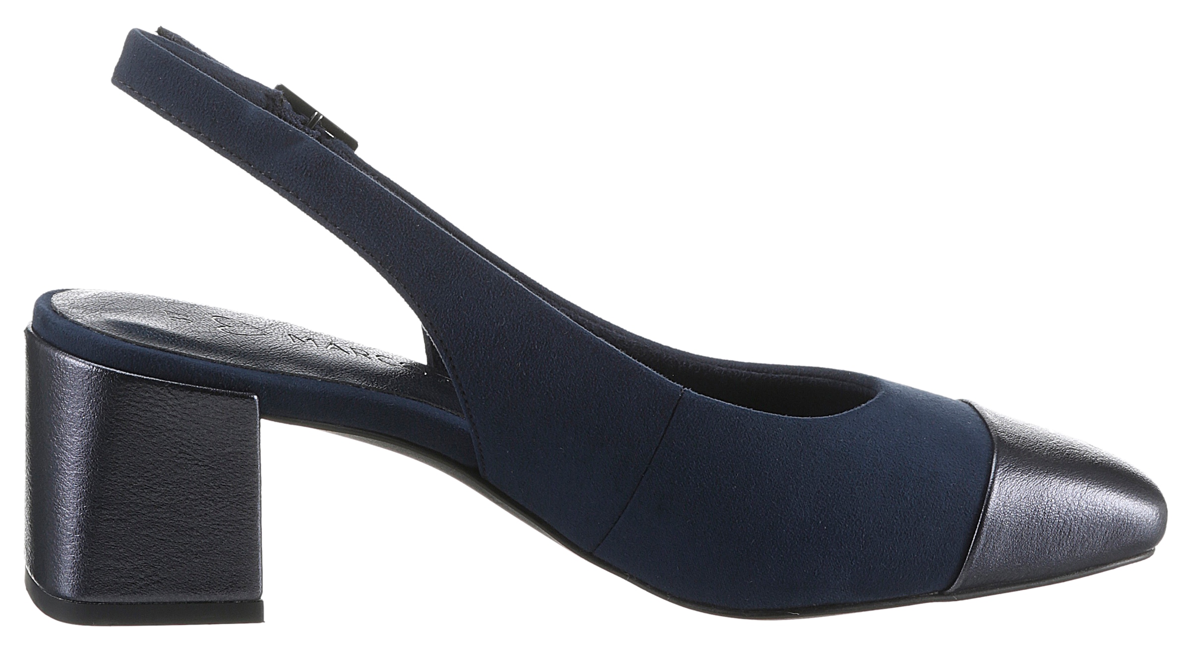 MARCO TOZZI Slingpumps, Abendschuh, Sommerschuh, Blockabsatz, in modischer Karreeform