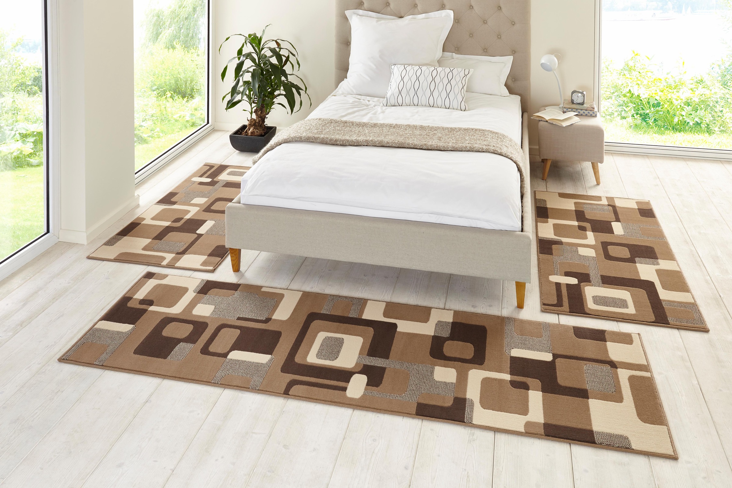 HANSE Home Bettumrandung »Retro«, Kurzflor, gekettelt