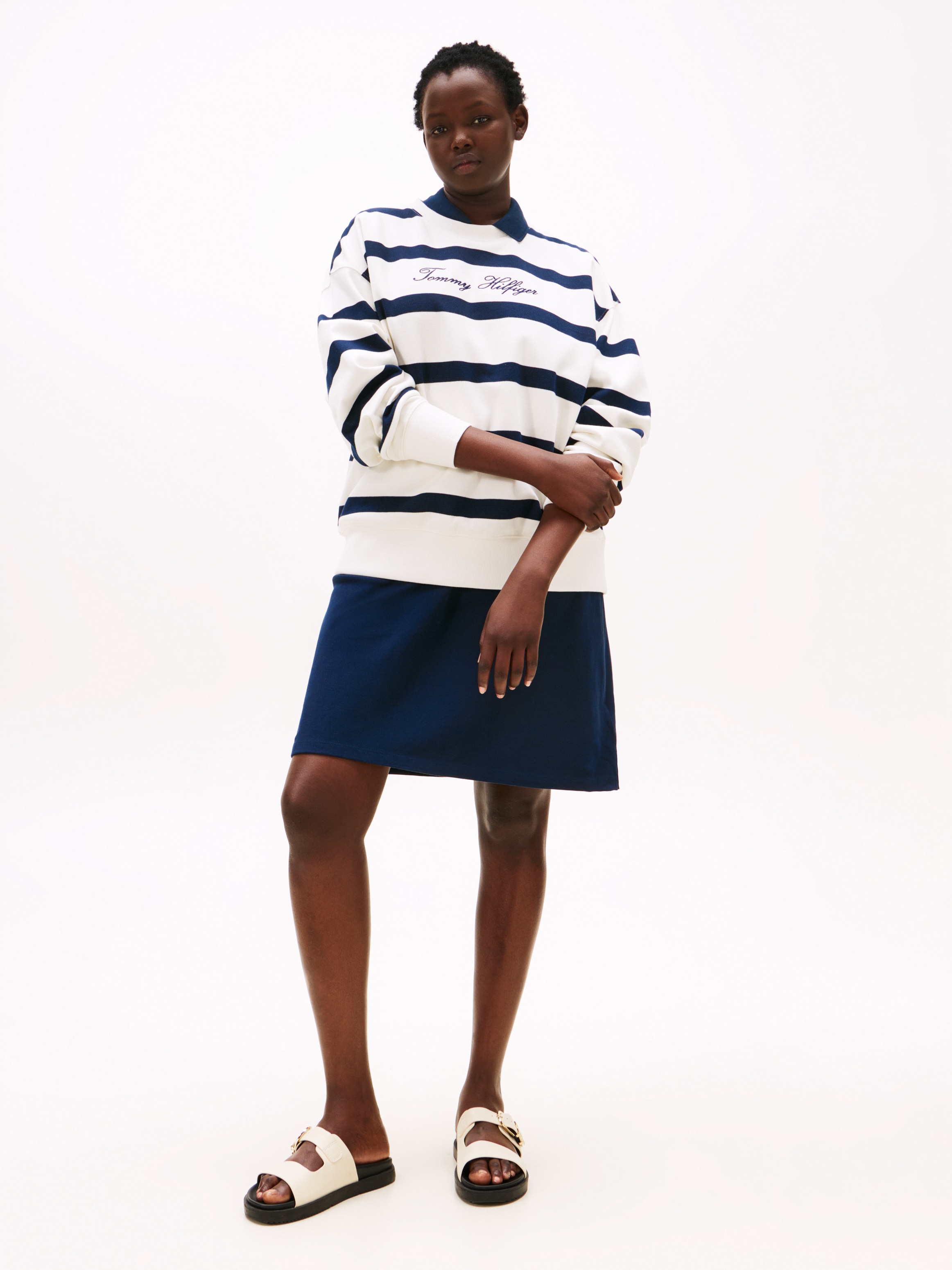 Tommy Hilfiger Curve Sweatshirt »CRV SCRIPT REG PIQUE SWTSHRT«