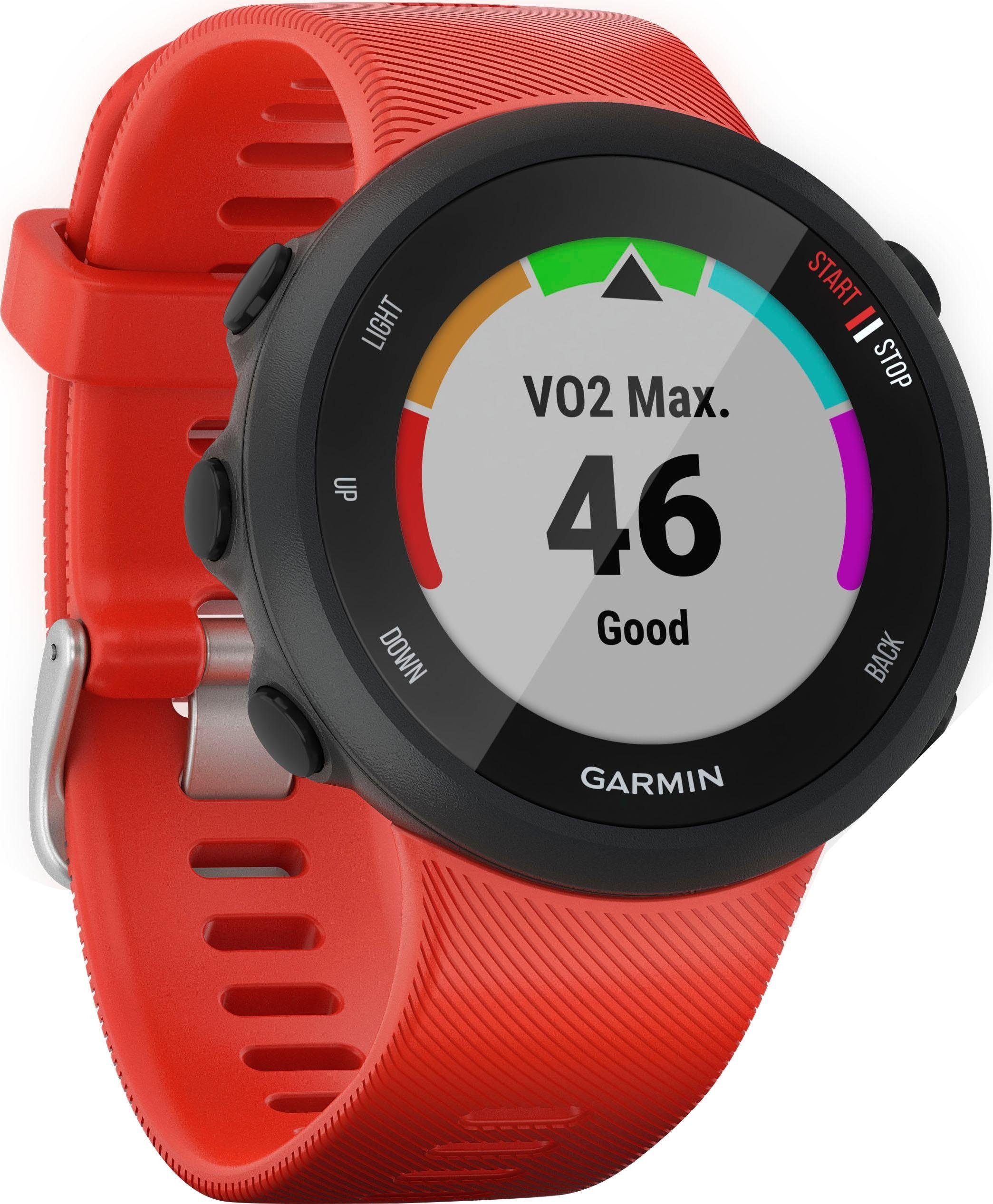 Garmin Smartwatch 20mm«, Silikon-Armband OTTO 45, bei (GPS-Laufuhr) »Forerunner