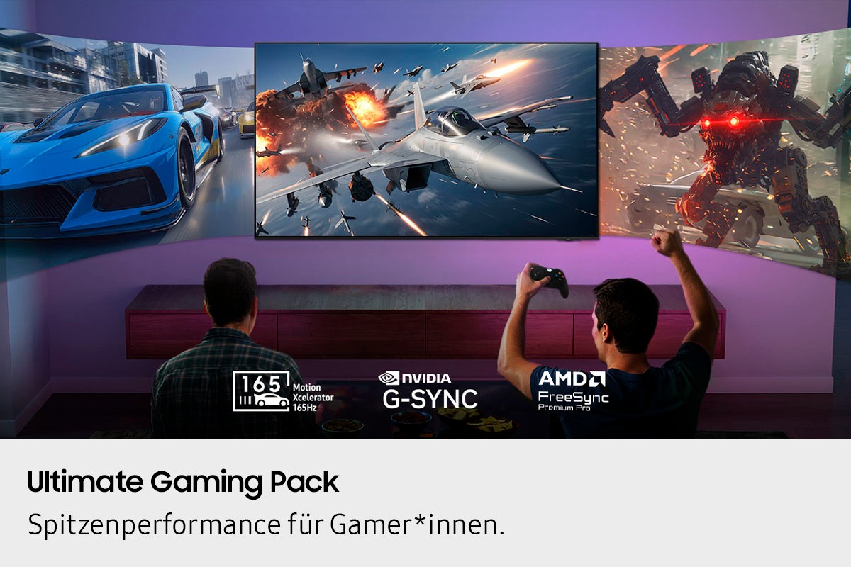 Samsung OLED-Fernseher »GQ77S95FAT«, 4K Ultra HD, Smart-TV, HDR Pro & Glare Free, Dolby Atmos & AI Sound, Gaming Hub, bis zu 165Hz