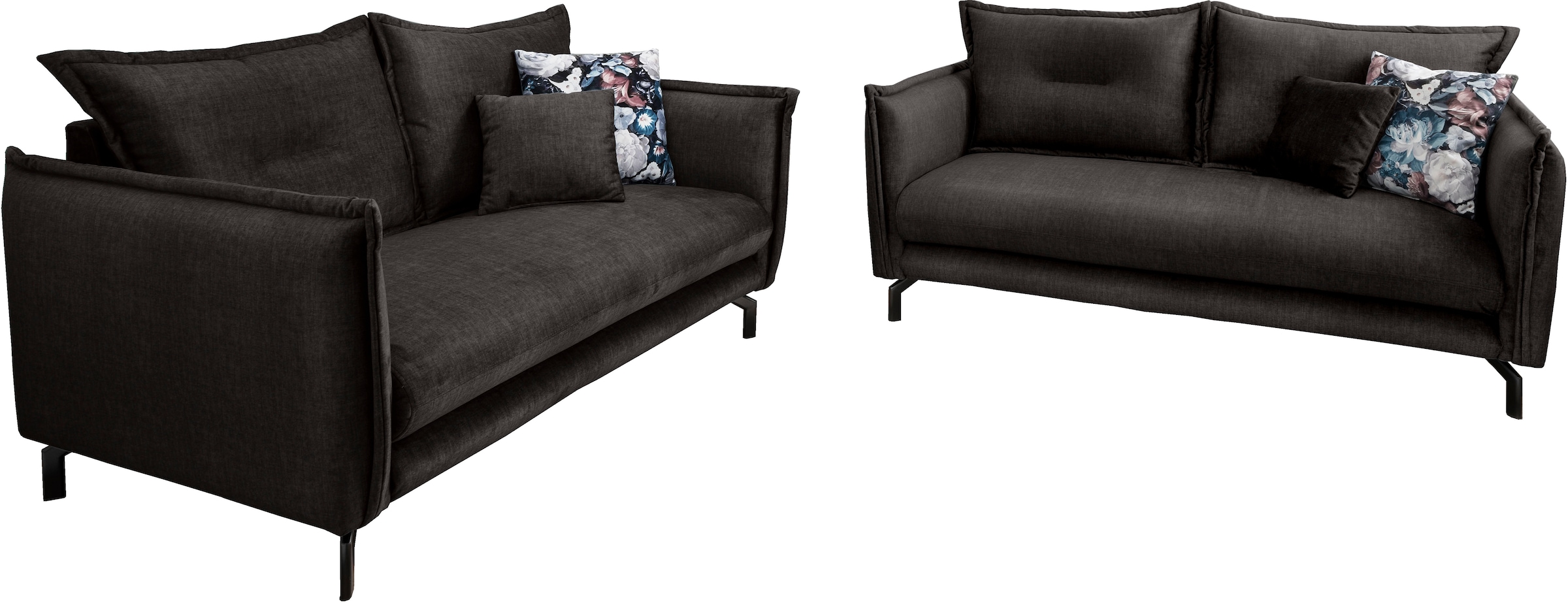 Home affaire 2-Sitzer »LAVA  Breite 168 cm, modern & elegant, aktuelle Kissenoptik, bequem« Armlehnen verstellbar