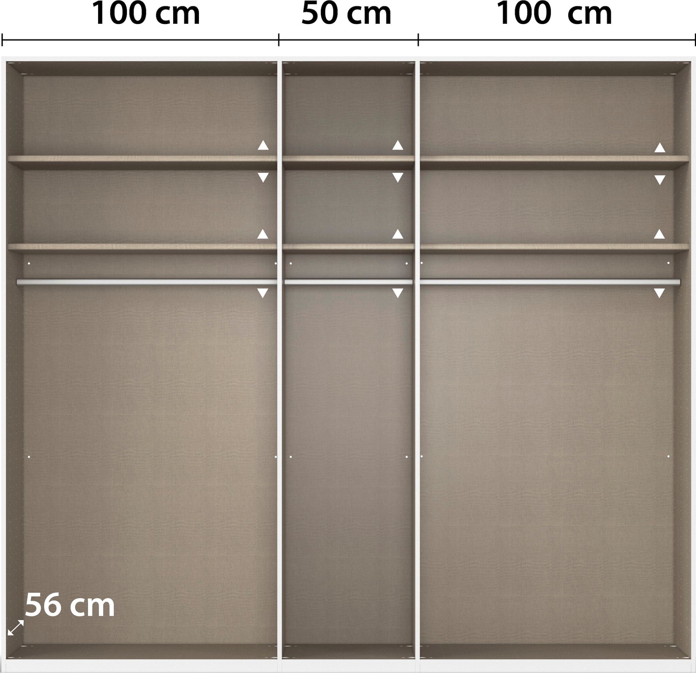 rauch Drehtürenschrank »Kleiderschrank Schrank Garderobe Wäscheschrank BESTSELLER MONTCLAR« 3 Ausstattungen BASIC/CLASSIC/PREMIUM (SOFT-CLOSE), Breiten 201-400 cm,  Front in Glas/Hochglanz/Dekor/Grauspiegel in 5 Breiten MADE IN GERMANY