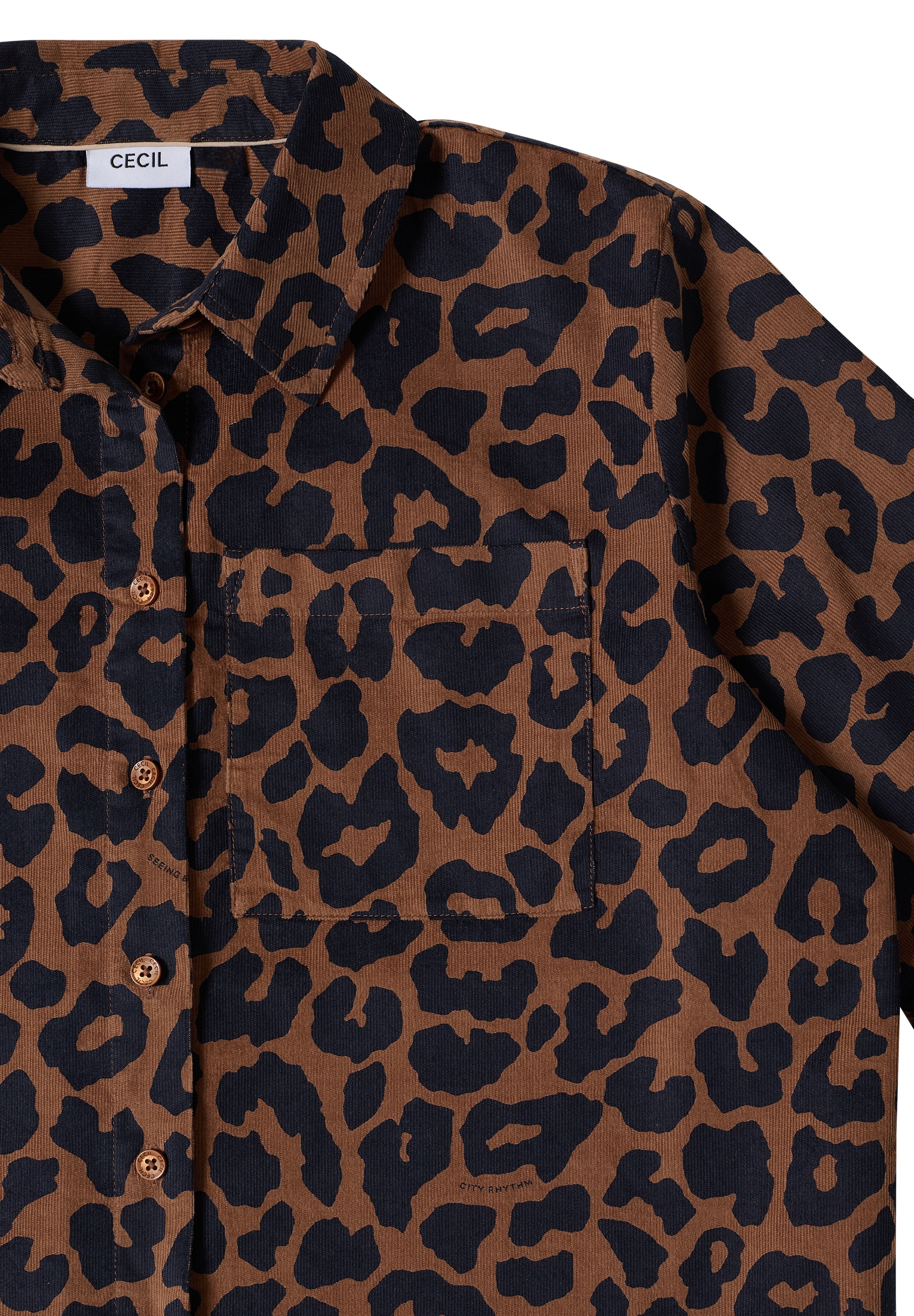 Cecil Hemdbluse Animal-Print, Baumwollqualität