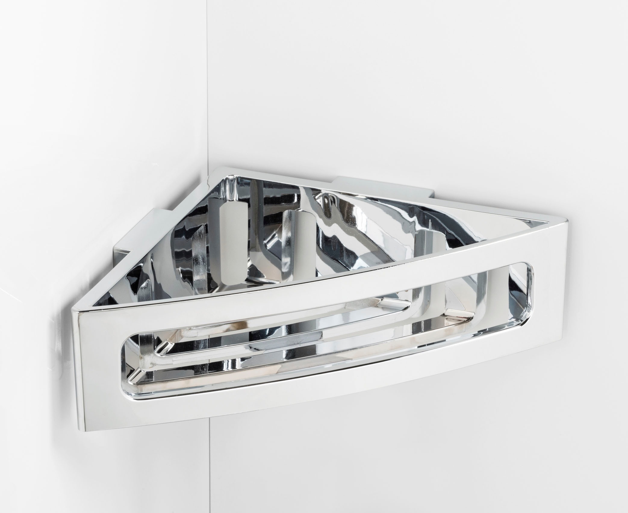 WENKO Badorganizer »Turbo-Loc® Eckablage Bralia«, Befestigen ohne Bohren