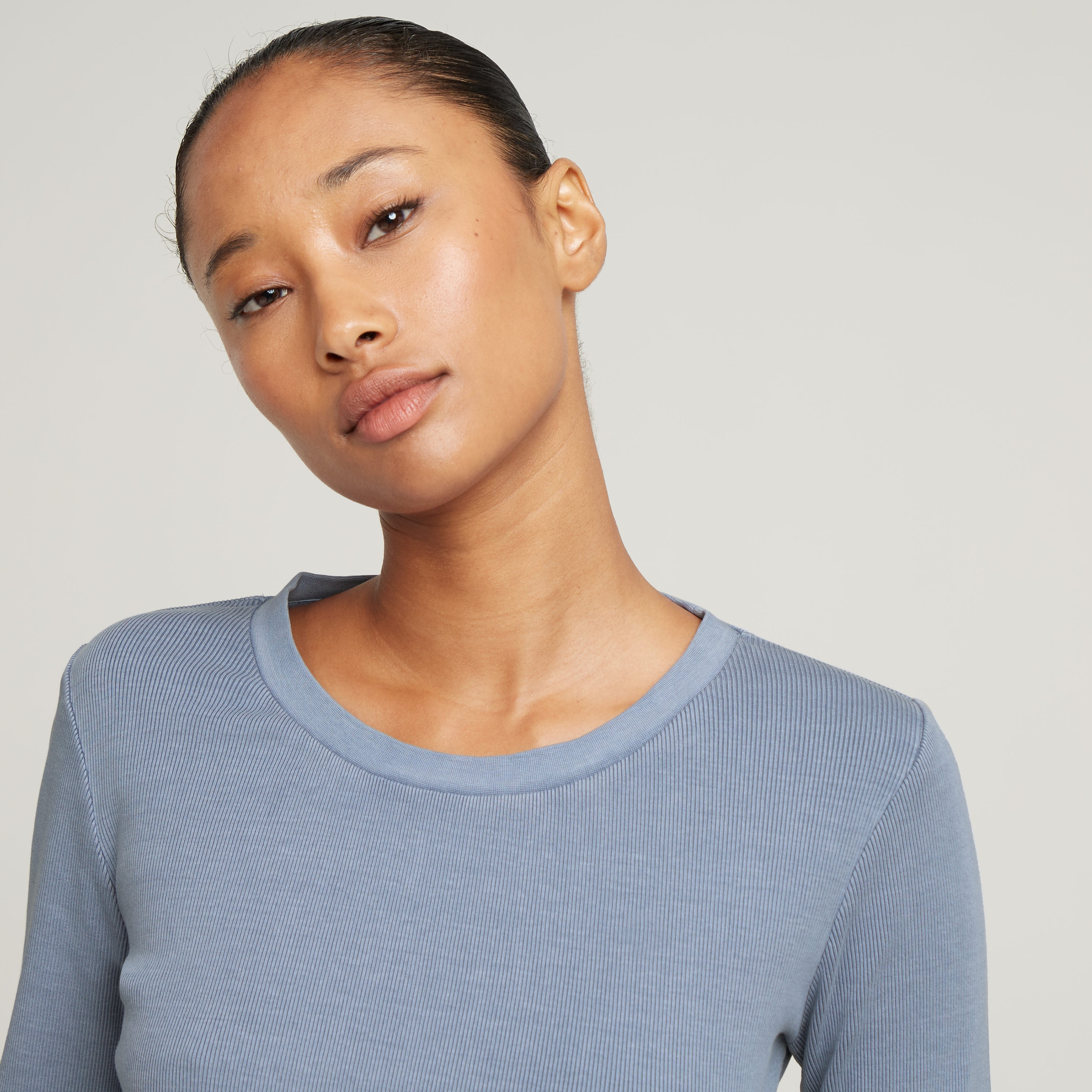 G-STAR Langarmshirt »Tops Overdyed slim«, im Overdyed-Look