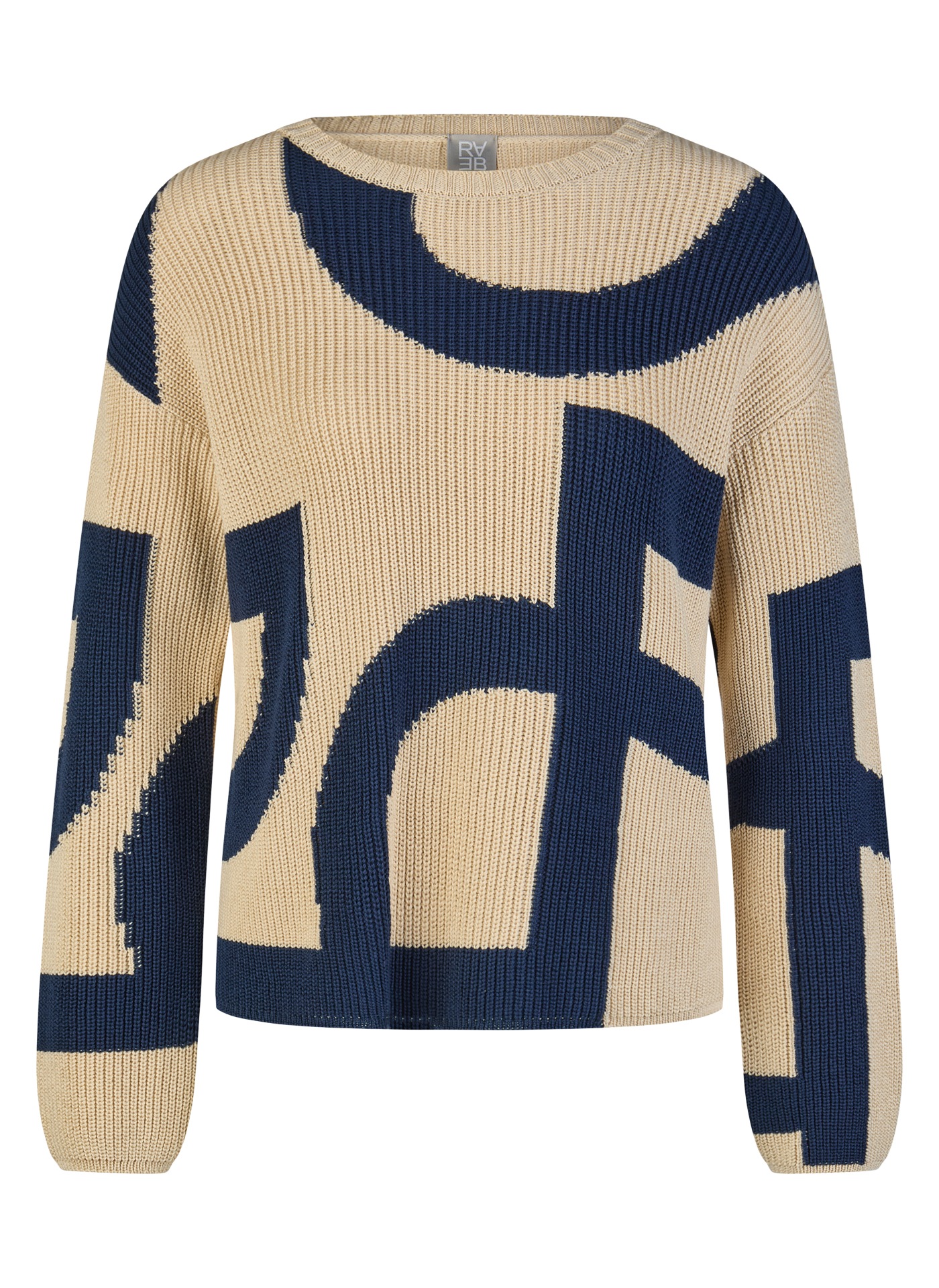 Rabe Strickpullover mit grafischem Muster