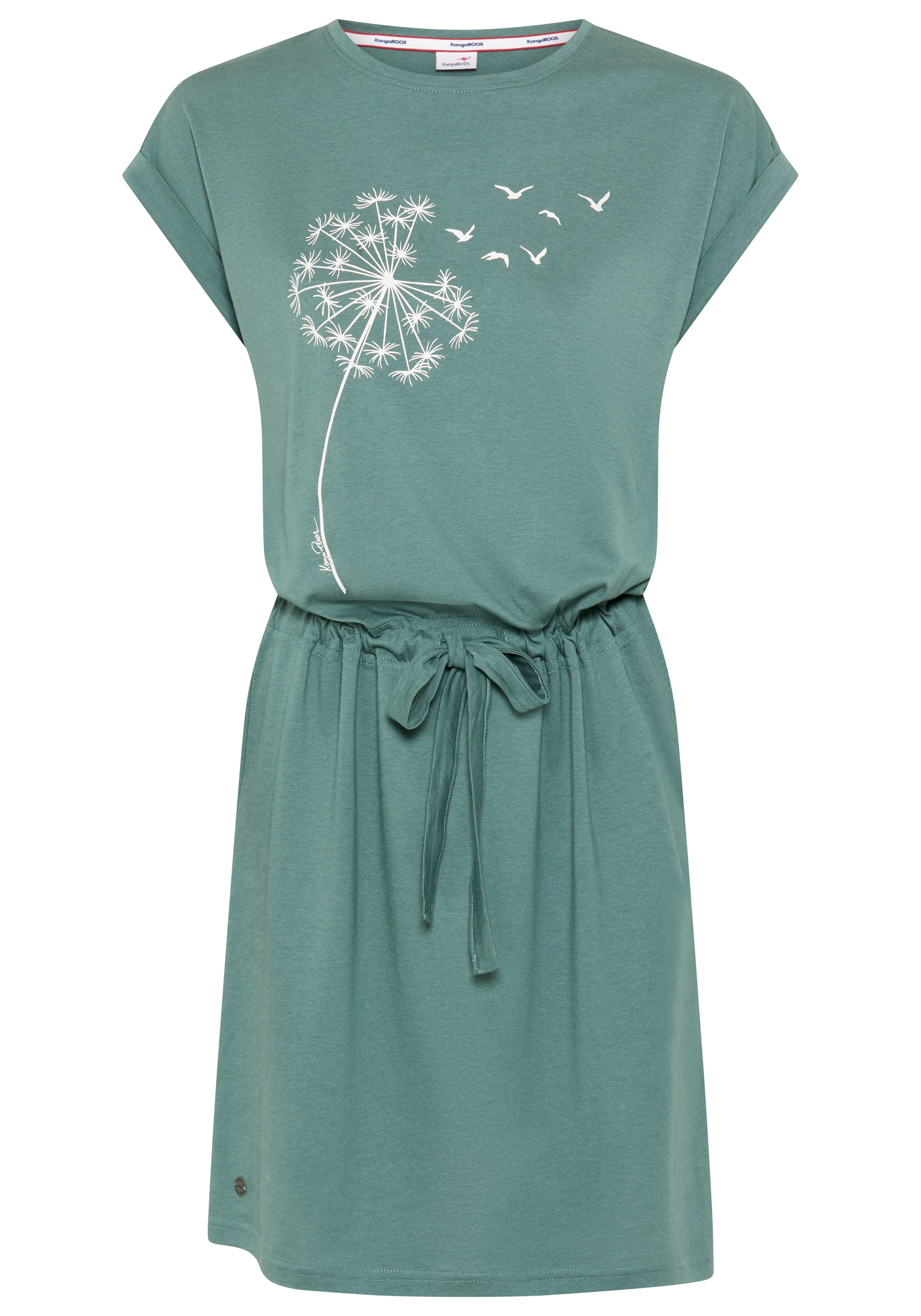 KangaROOS Shirtkleid figurumspielendes Kleid, für Casualmode und Streetwear, Kurzarm