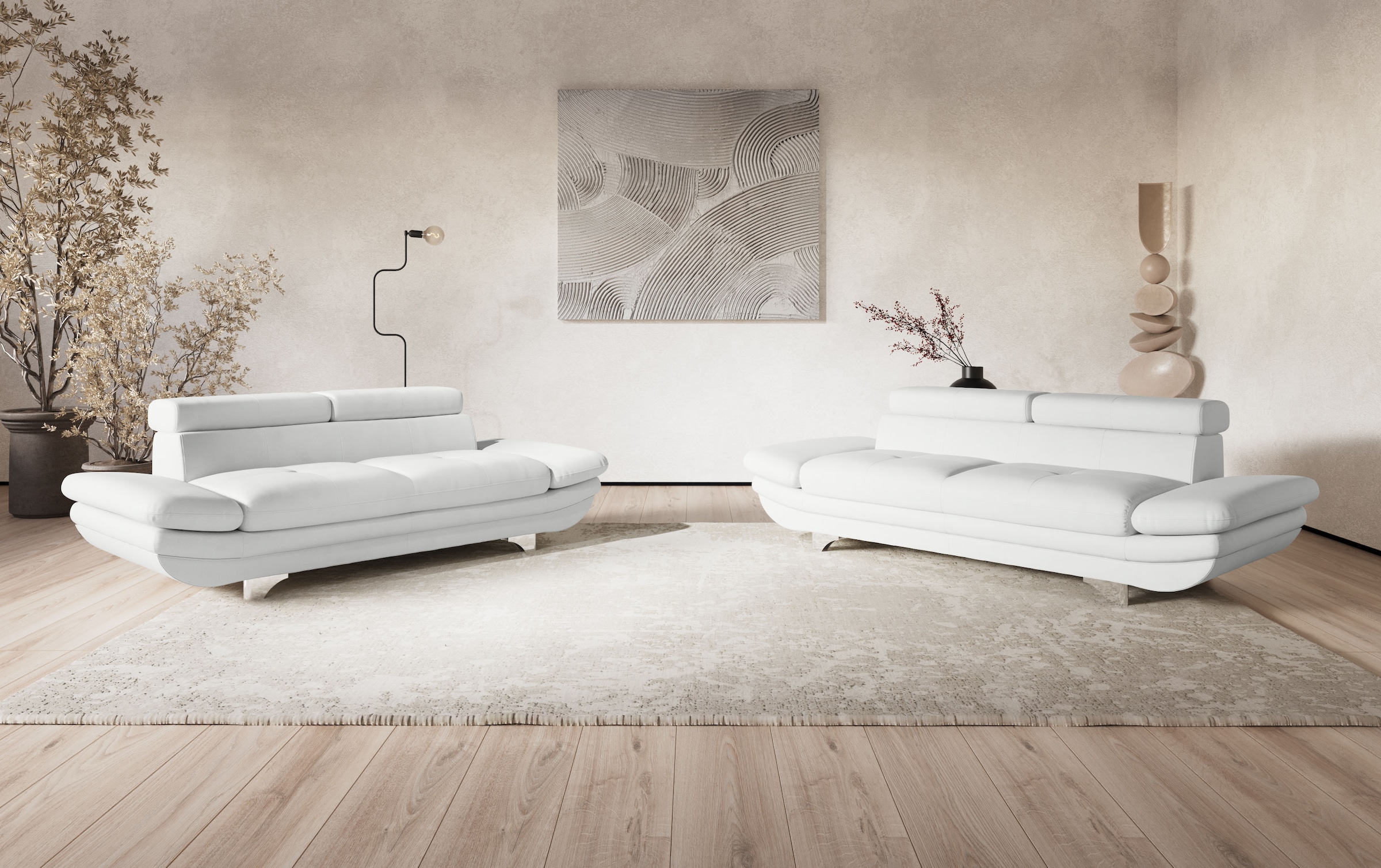 COTTA 3-Sitzer »Enterprise« Big-Sofa, mit Armteilverstellung & Kopfteilverstellung