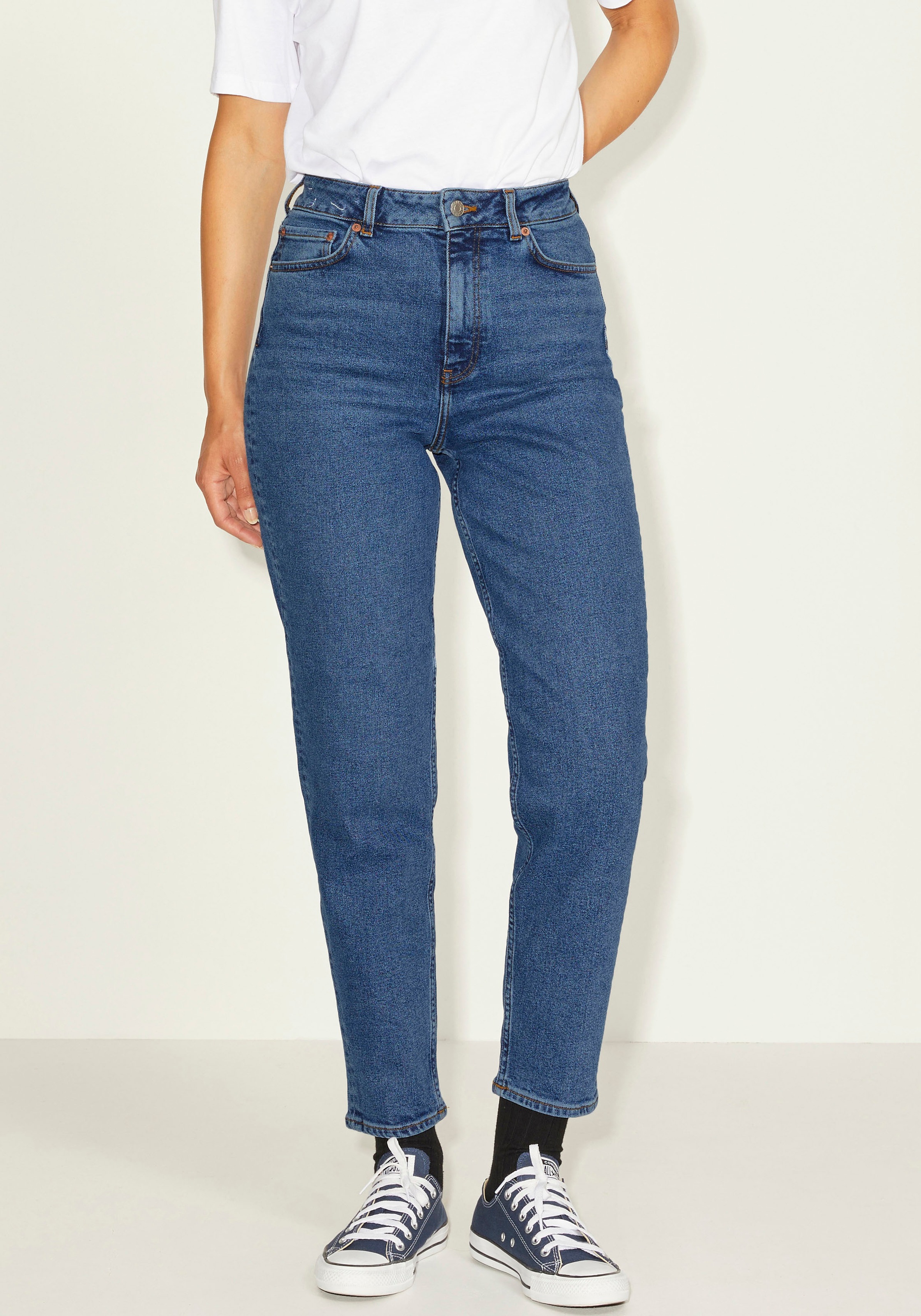 JJXX High-waist-Jeans »JXLISBON MOM«, mit leichten Used-Effekten