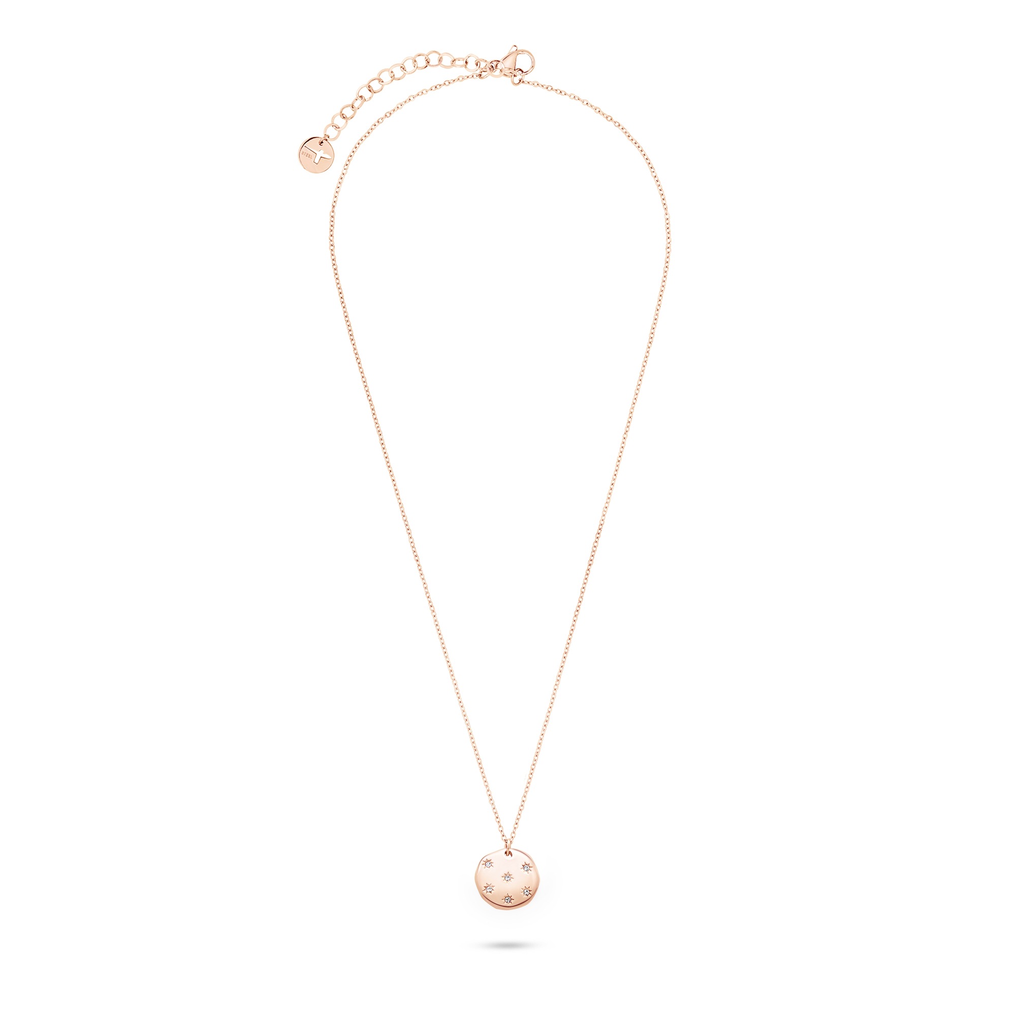 Tamaris Kette mit Anhänger »Schmuck Geschenk Halskette mit Plättchen Anhänger Little Twinkle« mit Zirkonia (synth.)