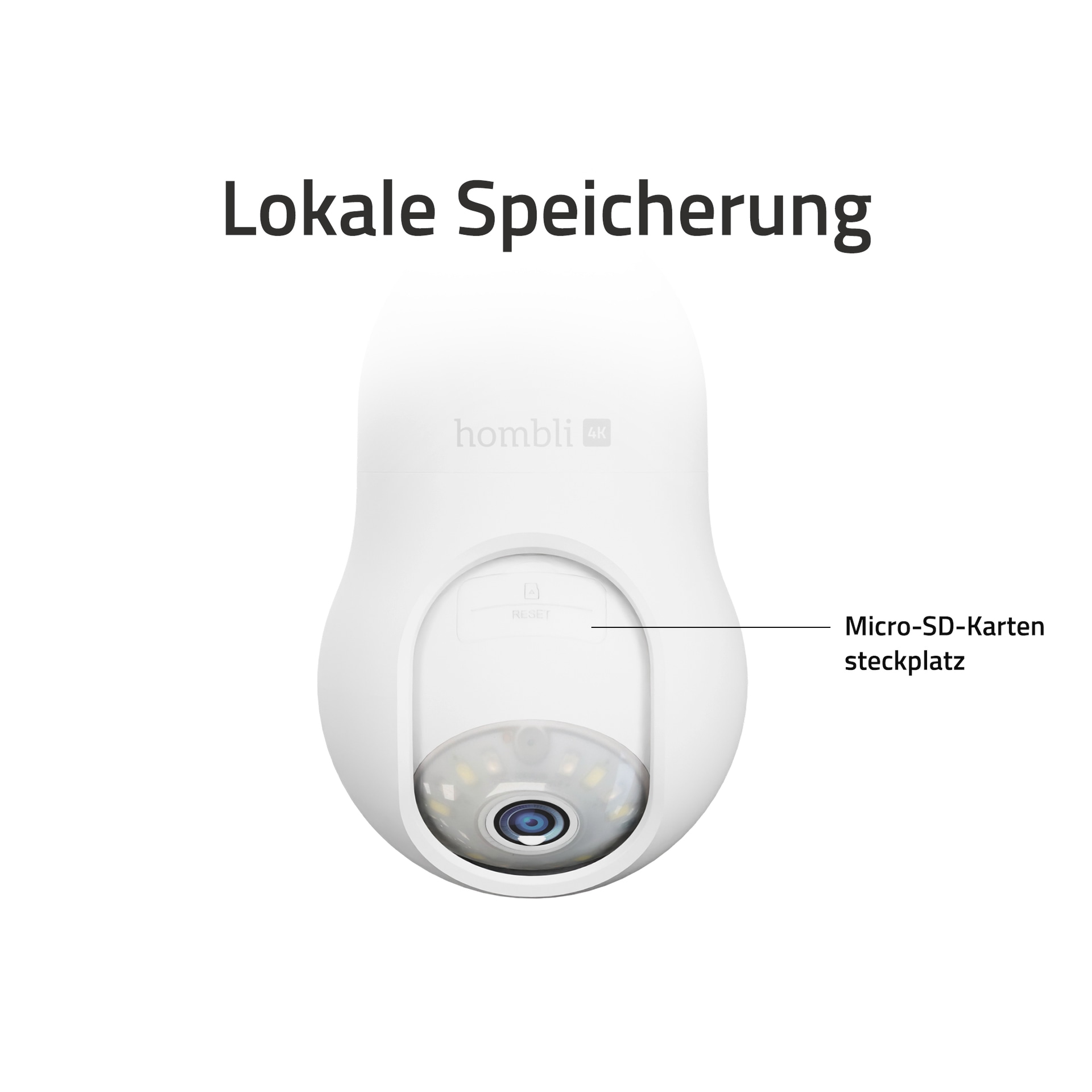 Hombli Überwachungskamera »Bulb Cam 4K« Außenbereich