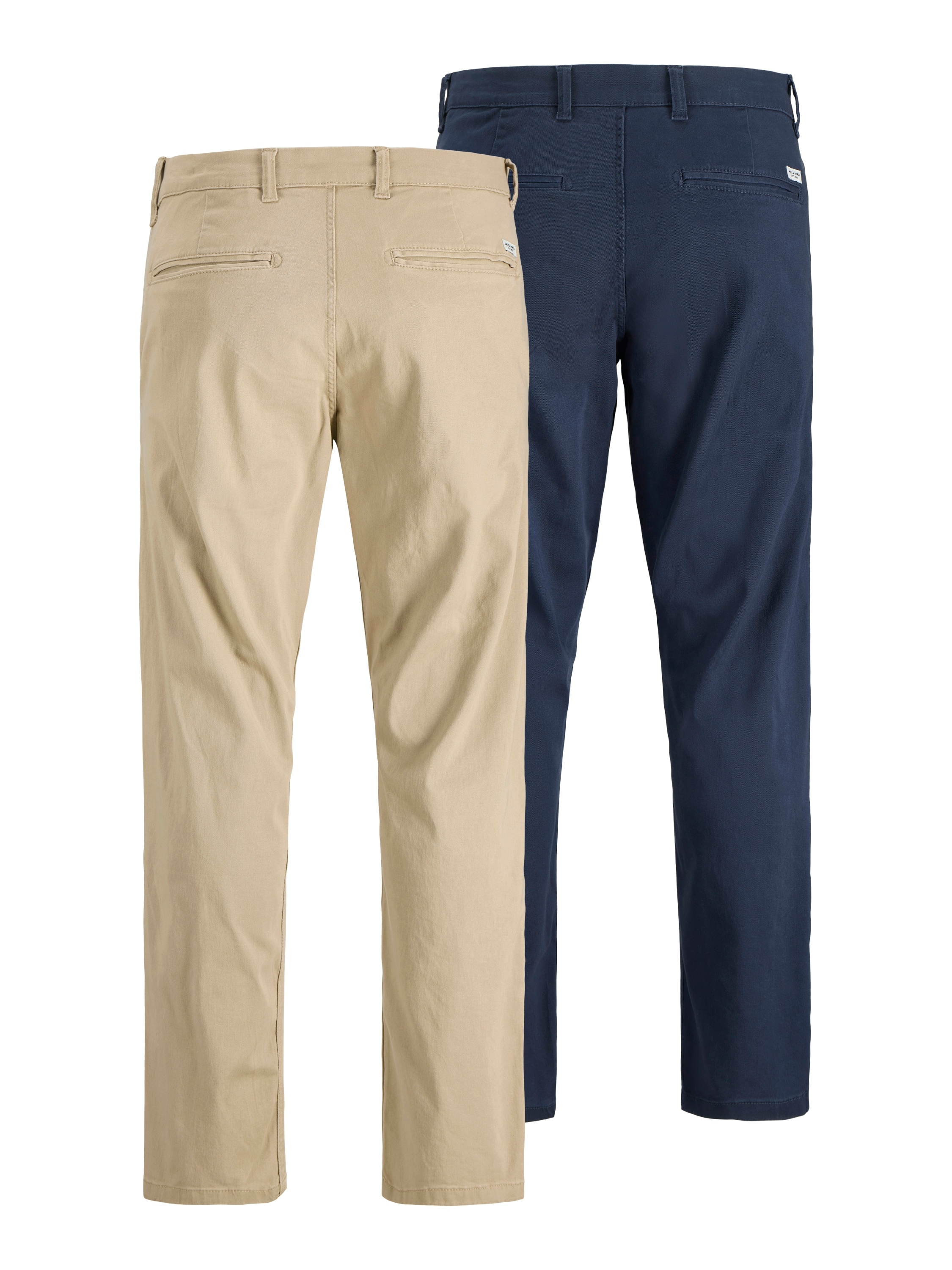 Jack & Jones Chinohose »JPSTKANE DAVE CHINO 2PK MP NOOS«, (Packung, 2 tlg.), In vorgewaschener Qualität