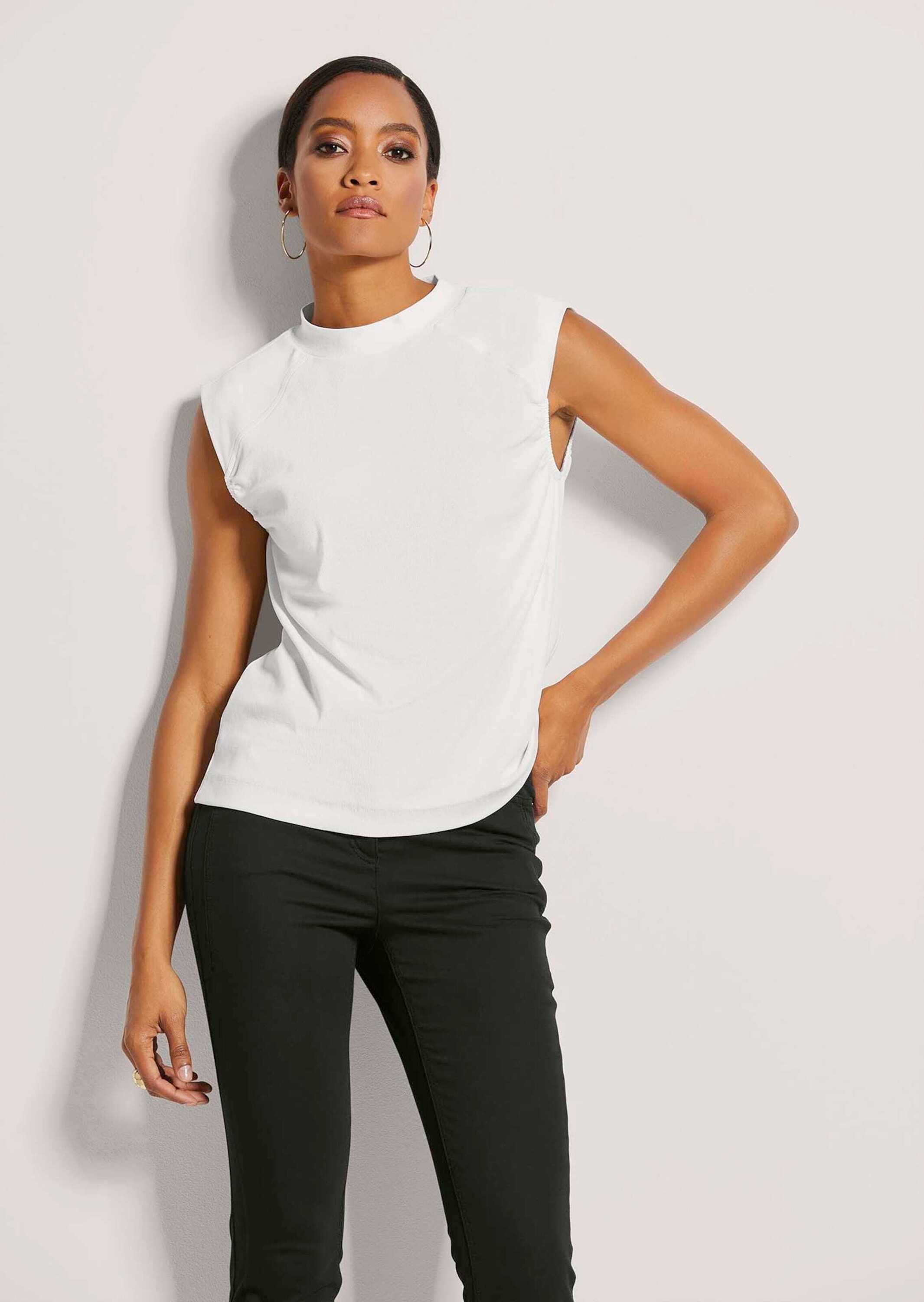 MADELEINE Kurzarmshirt »Shirt Ärmelfreies Ripp-Shirt«