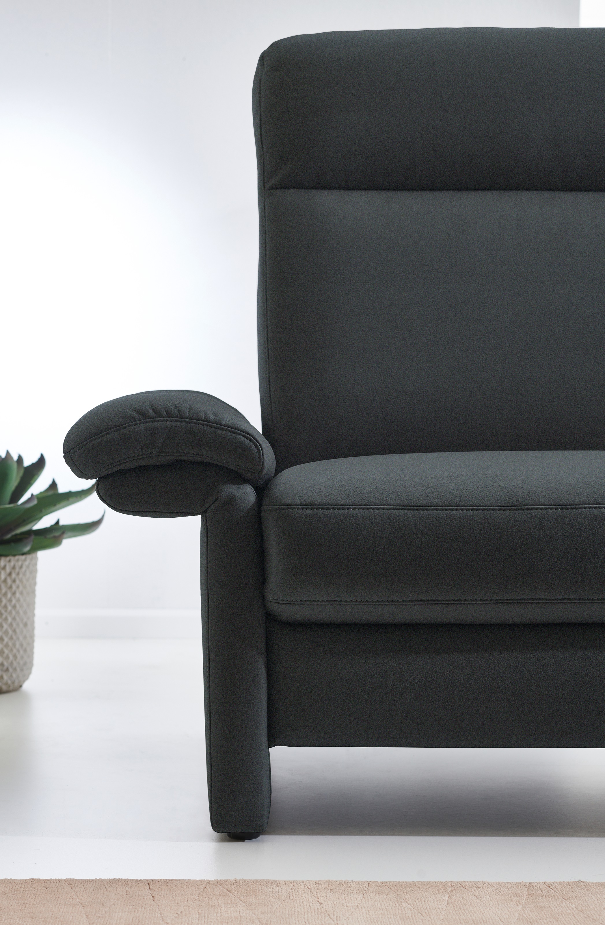 Places of Style 3-Sitzer »Senise, Breite 202 cm«, mit Armverstellung, Federkern
