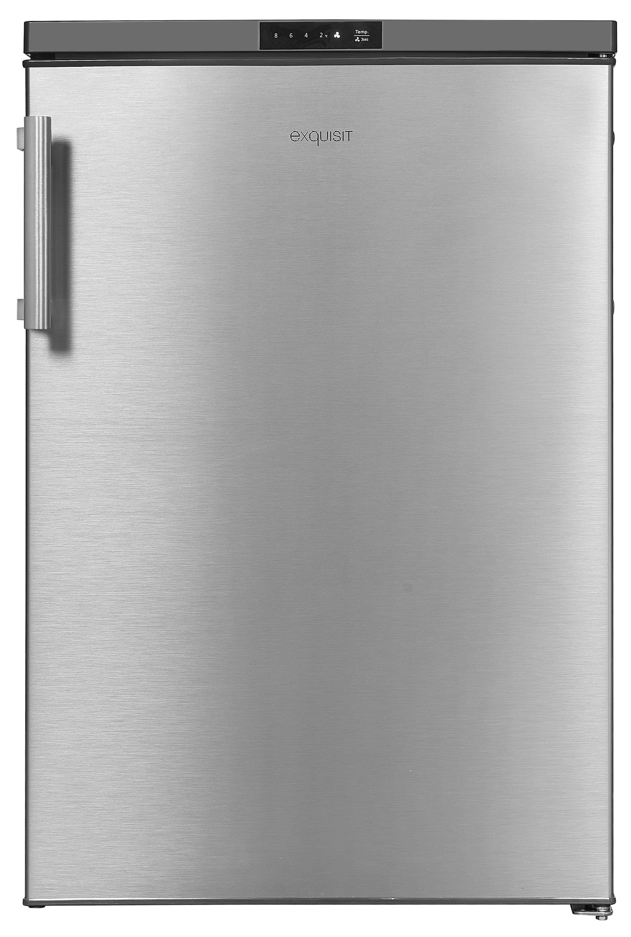 exquisit Vollraumkühlschrank »KS16-V-HE-011D inoxlook«