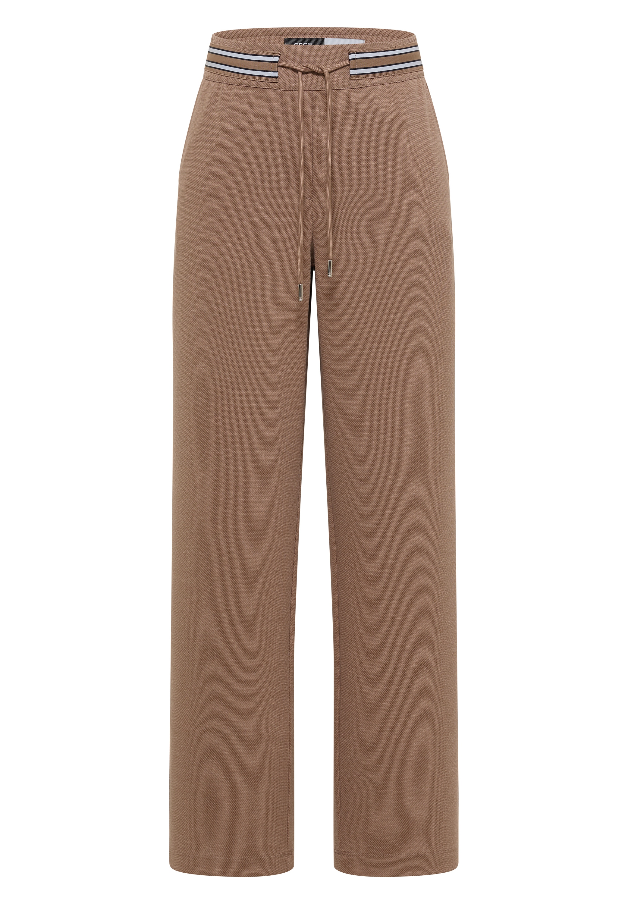 Cecil Stoffhose »Style Neele«  Jaquard-Qualität, Elastikbund mit Kontrastdetails