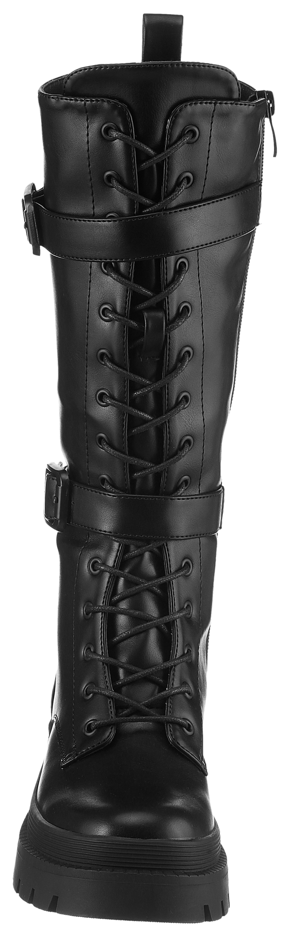 Aniston SHOES Schnürstiefel  Langschaftstiefel, Profilsohle, Festival - NEUE KOLLEKTION