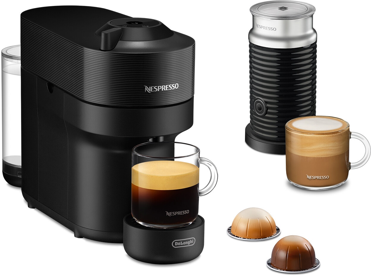 Nespresso Kapselmaschine »Vertuo Pop ENV90.BAE von DeLonghi«, inkl. Aeroccino Milchaufschäumer, Willkommenspaket mit 12 Kapseln