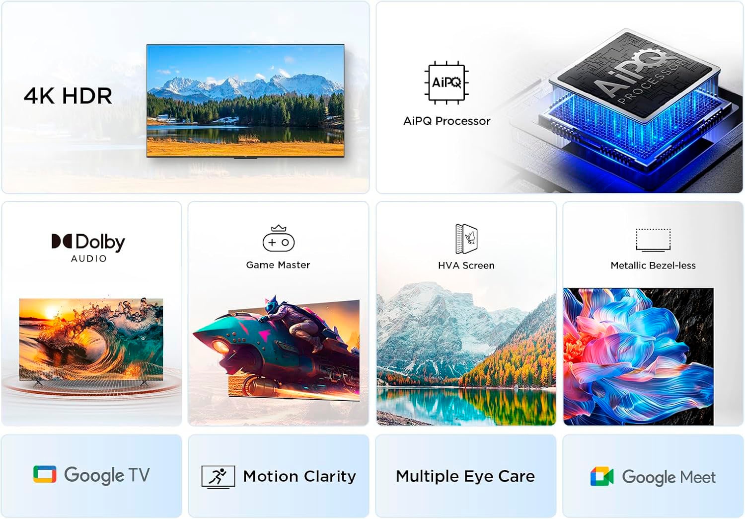 TCL LED-Fernseher »50V6CX1«, 4K Ultra HD, Google TV-Smart-TV