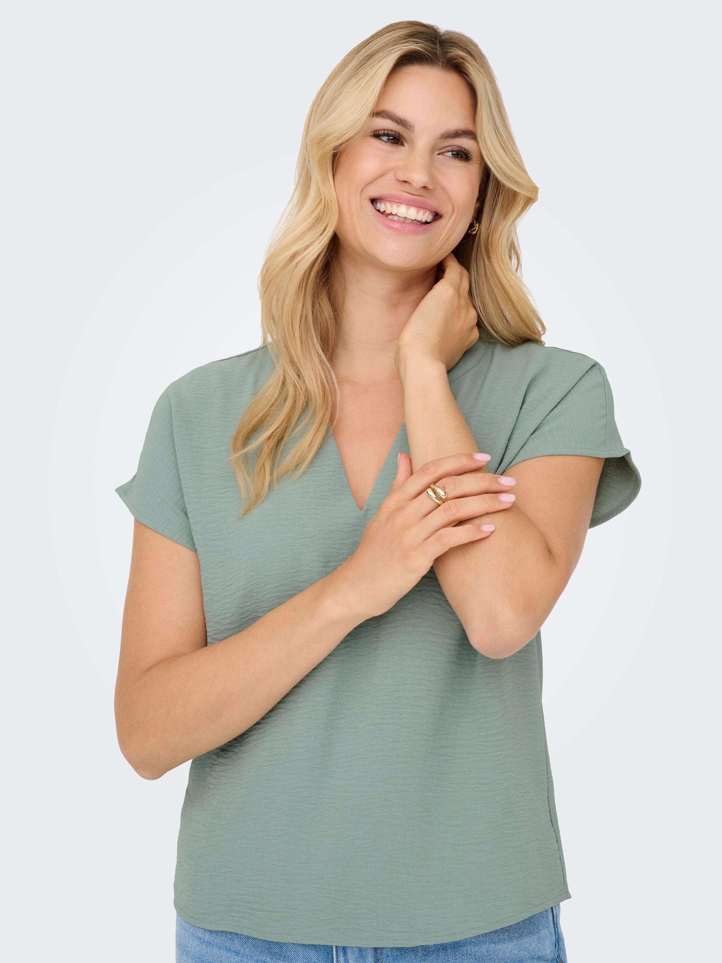 JDY Shirtbluse »JDYLION S/S TOP WVN NOOS«