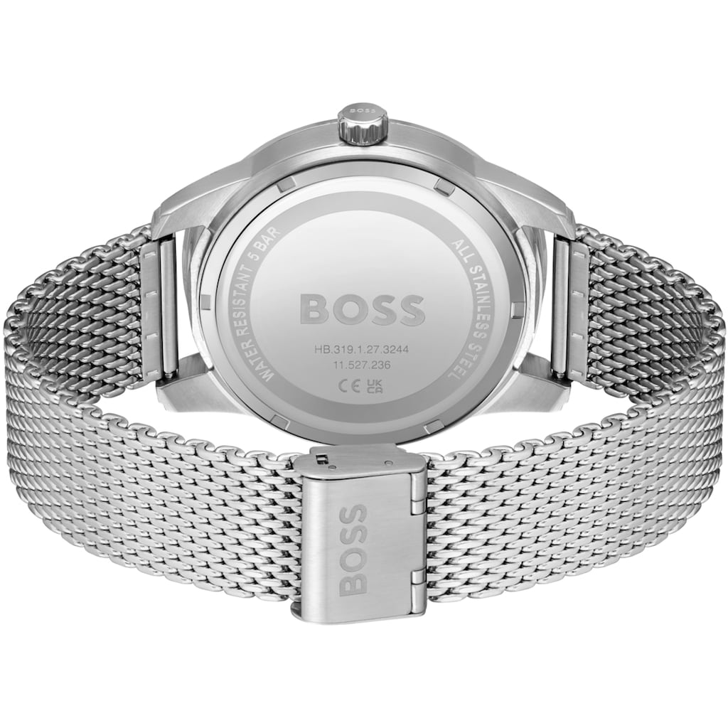 BOSS Automatikuhr »Sophio Auto, 1513945«, Herrenuhr, Armbanduhr, Automatik, Mechanische Uhr