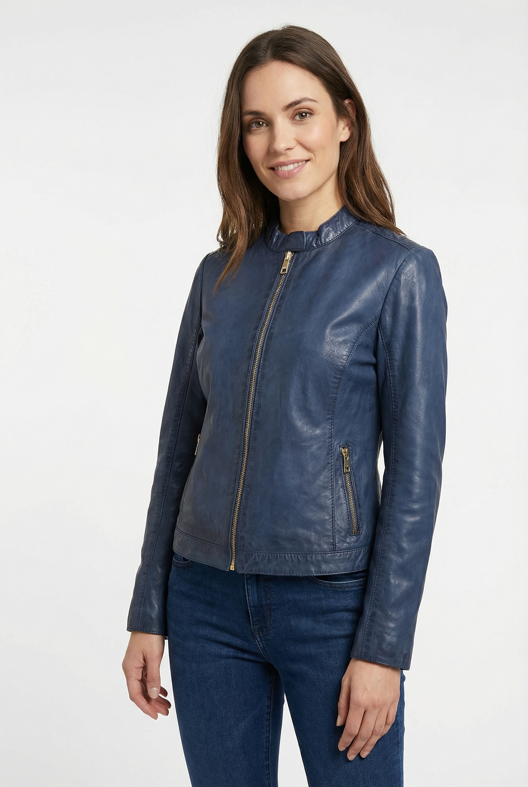 Mauritius Lederjacke »MWKawira« mit Stehkragen