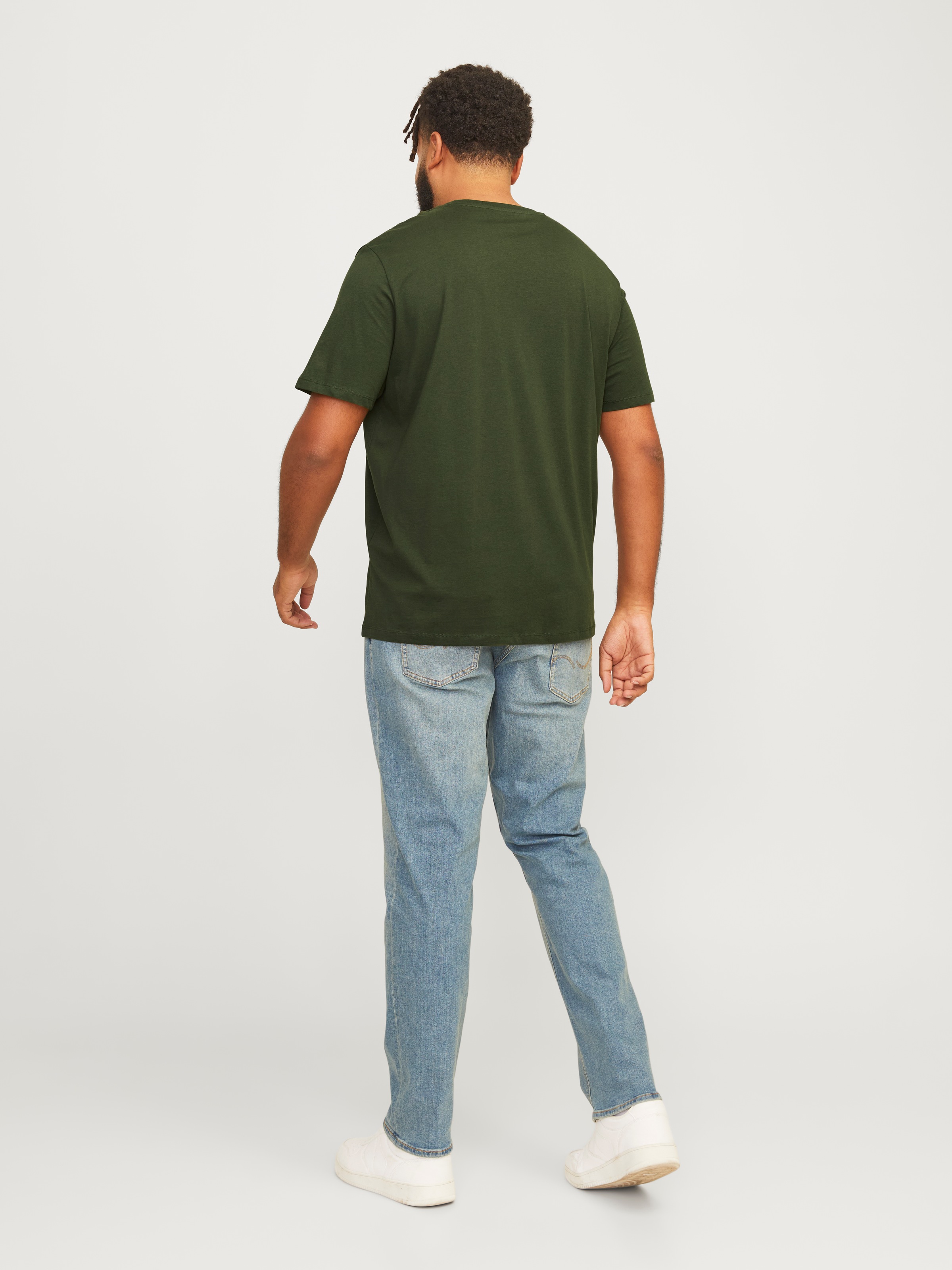 Jack & Jones PlusSize T-Shirt »JJELOGO TEE SS O-NECK 2 COL AW24 S PLS«, mit Frontprint