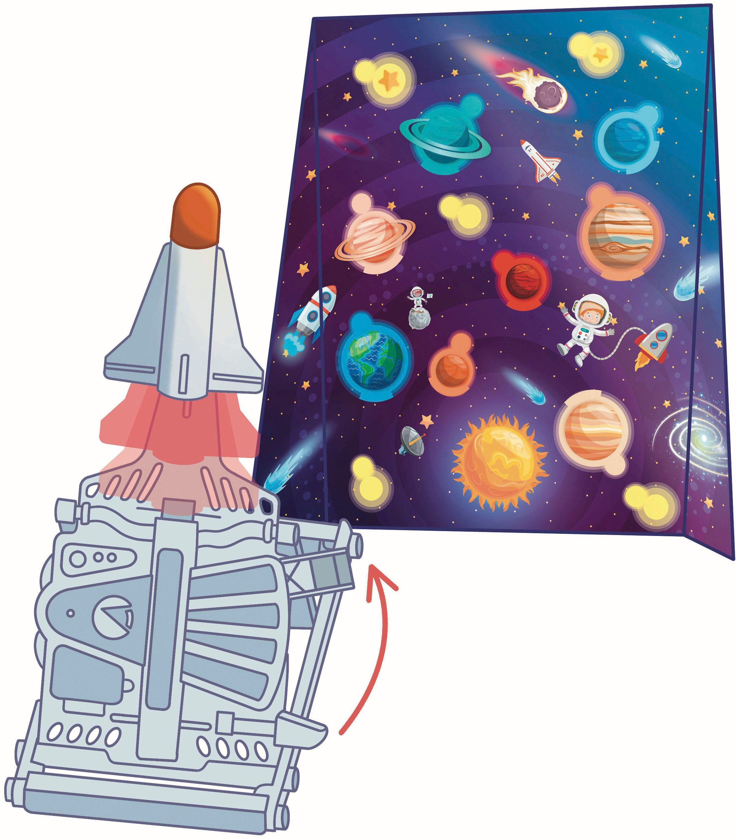 Clementoni® Experimentierkasten »Galileo, Entdecke die Welt der Astronauten«, Made in Europe