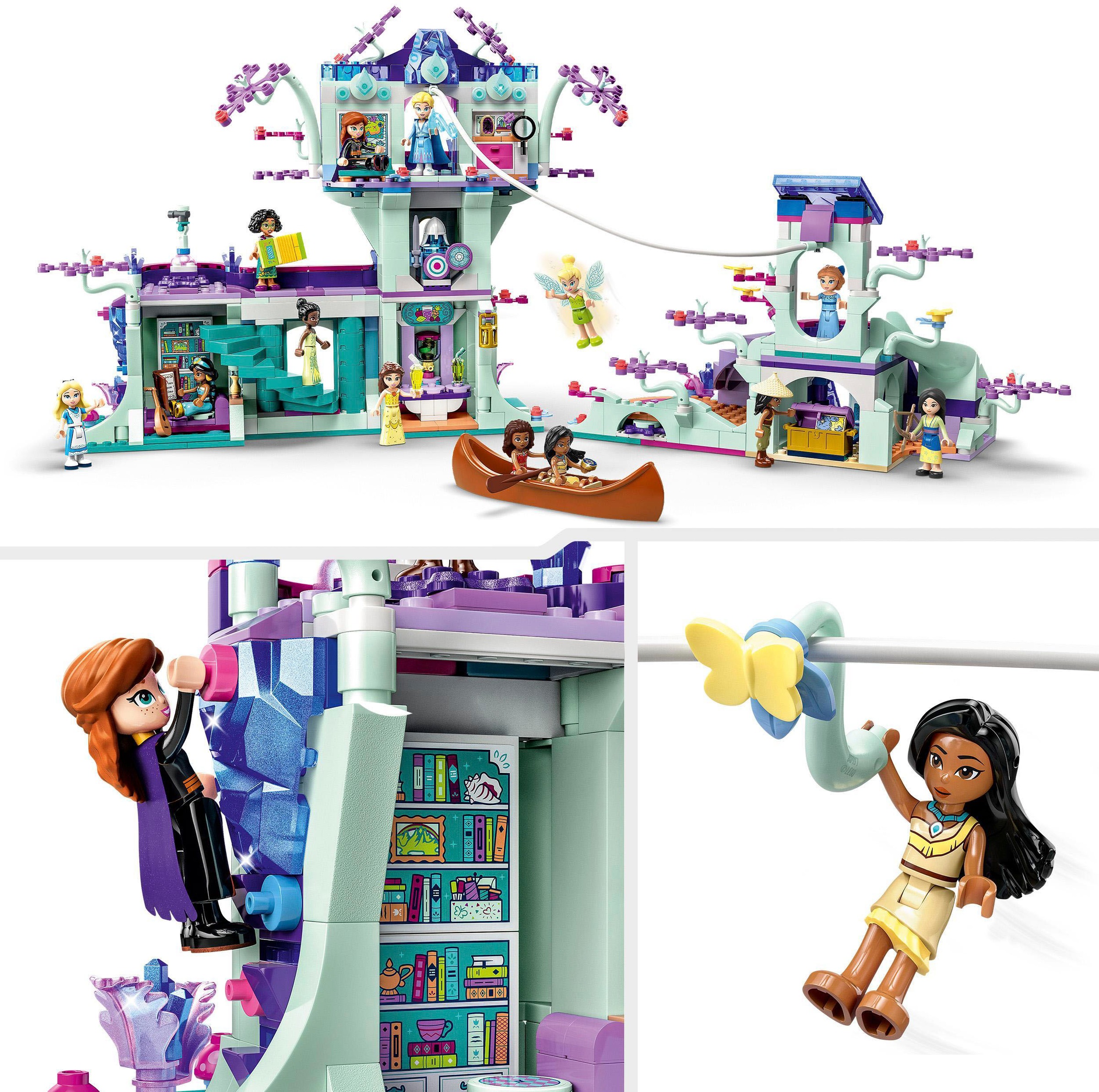 LEGO® Konstruktionsspielsteine »Das verzauberte Baumhaus (43215), LEGO®  Disney«, (1016 St.), Made in Europe