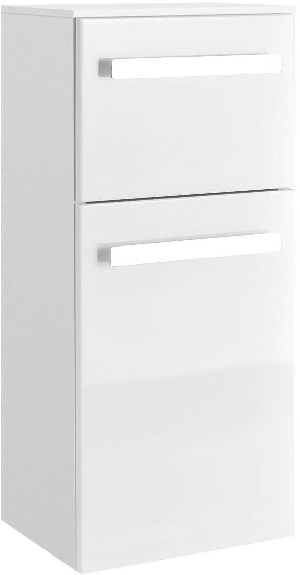 Saphir Badmöbel-Set »Serie 4005, vormontiert, Glaswaschbecken, Spiegelschrank«, (Set, 5 St.), Badezimmer-Set mit Unterschrank, Midischrank, inkl. Türdämpfer