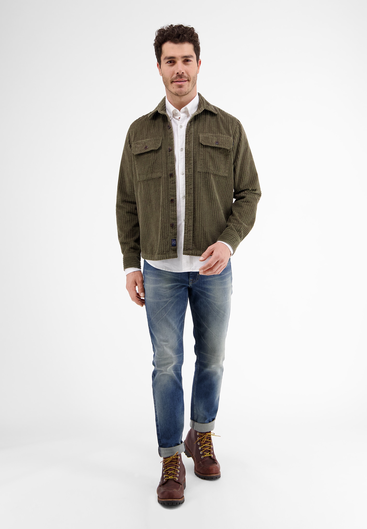 LERROS Langarmhemd »LERROS Overshirt *Corduroy*«