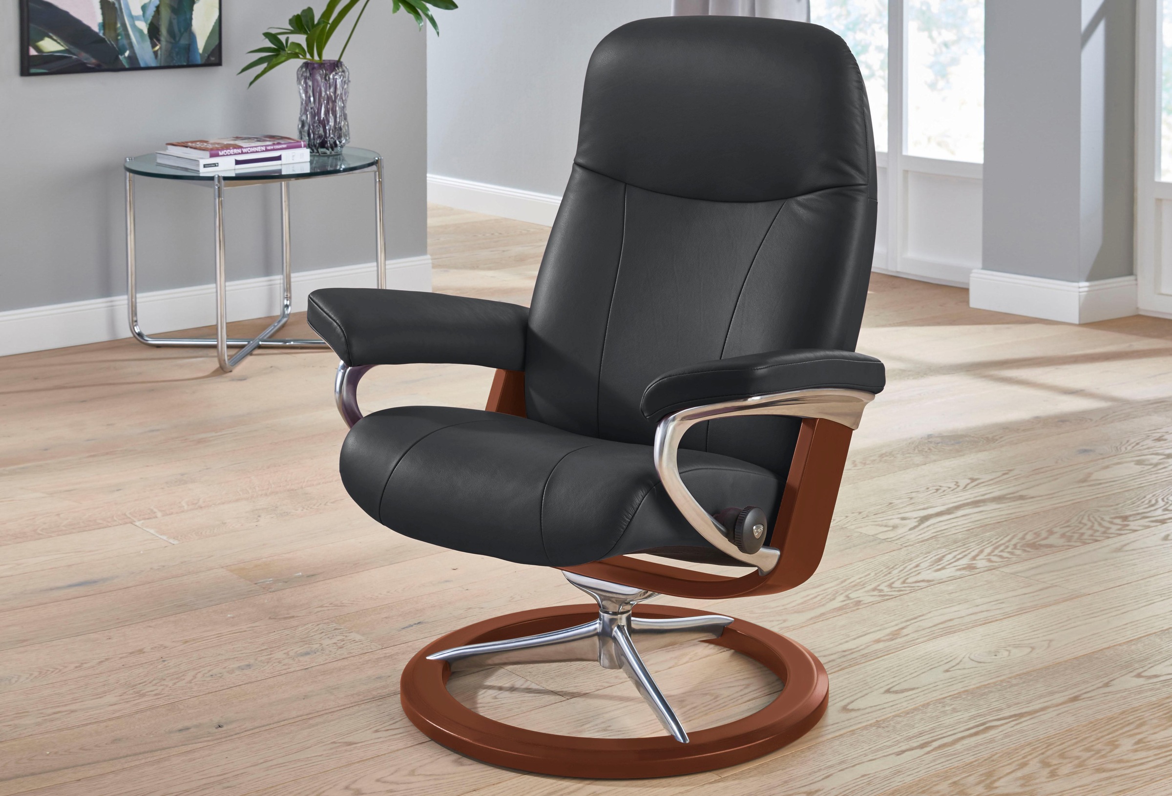 Stressless® Relaxsessel »Garda«, mit Signature Base, Größe M, Gestell Braun