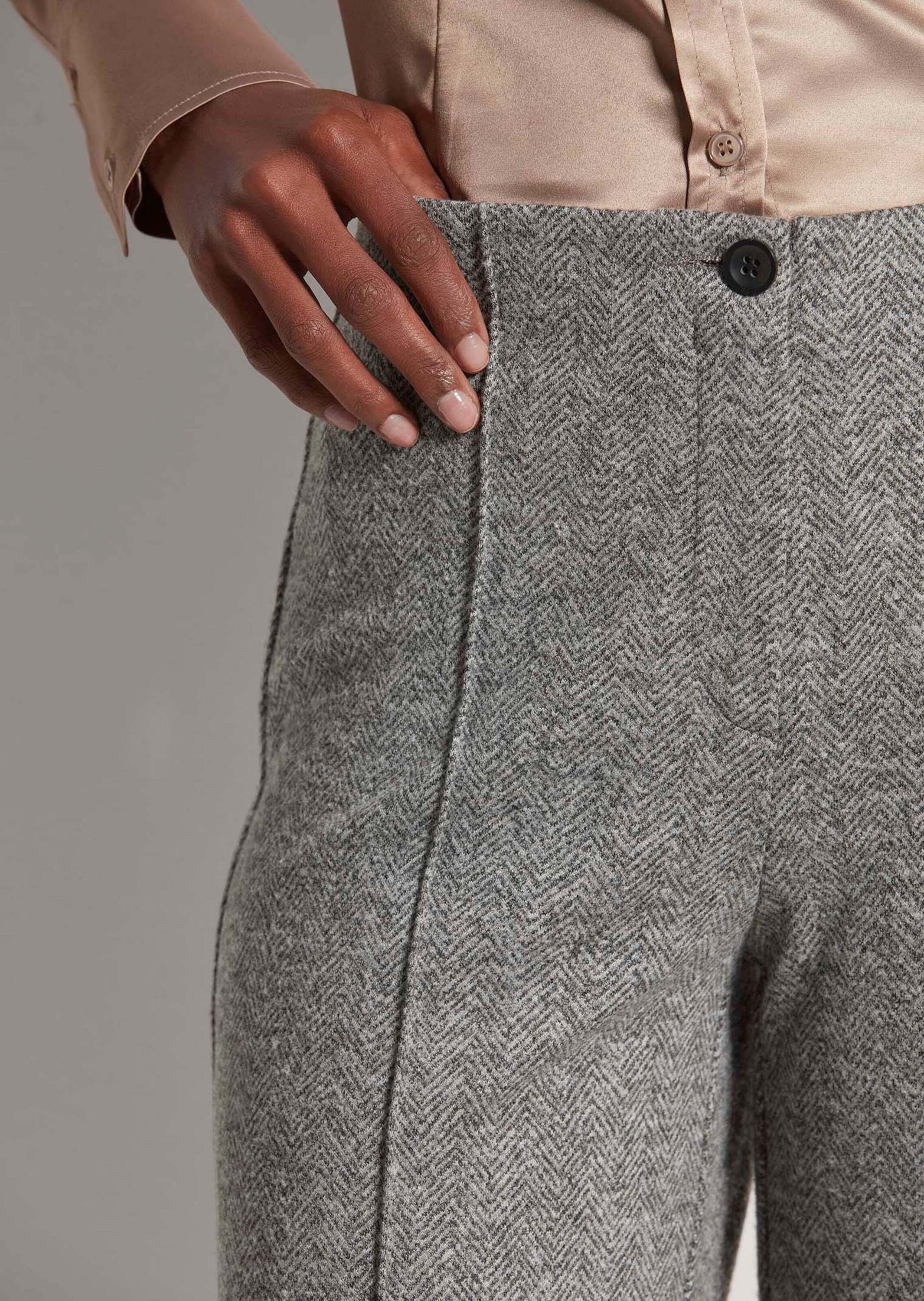 MADELEINE Bügelfaltenhose »Hose Weite Hose mit Biesen und Bügelfalten«