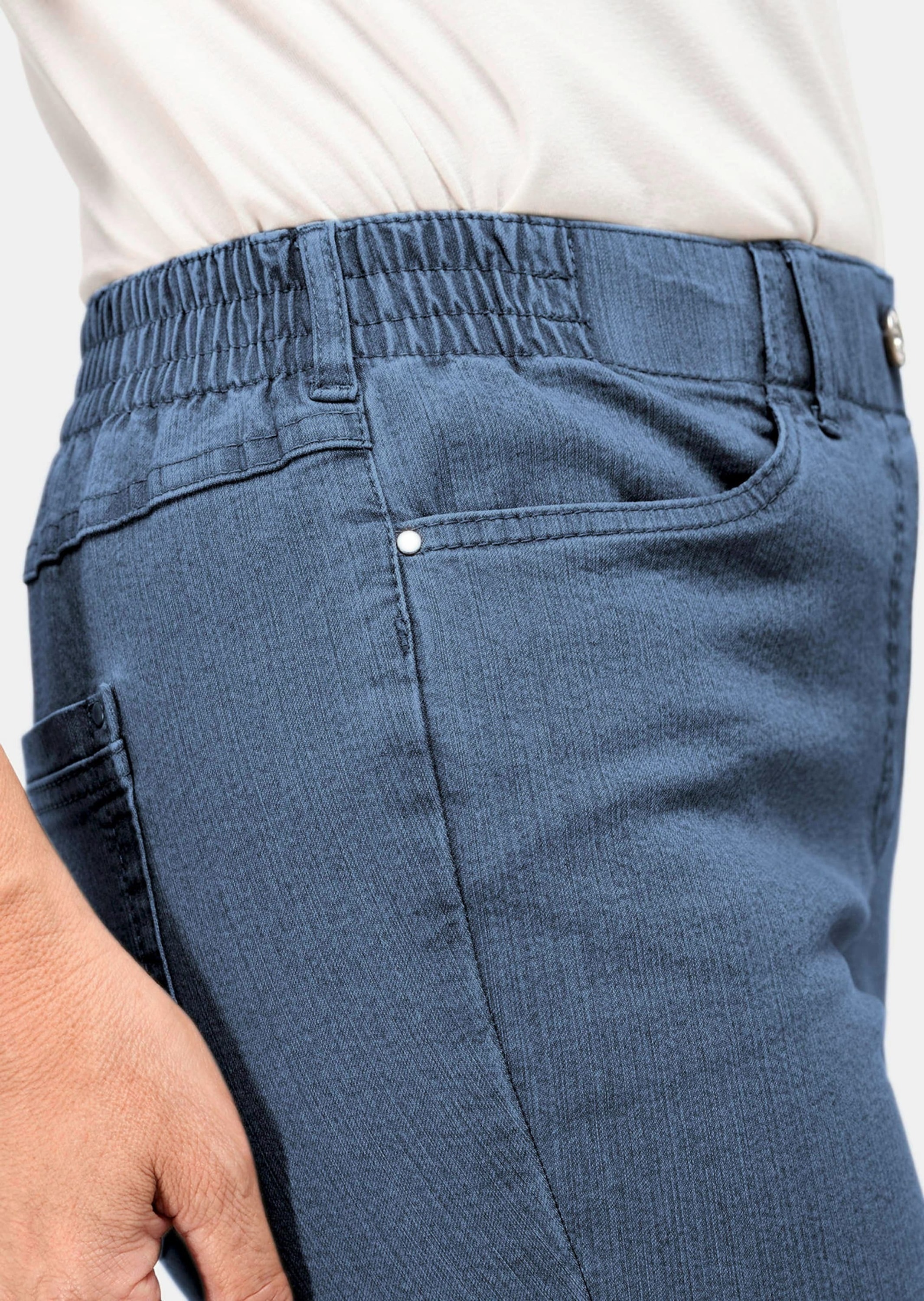 GOLDNER Regular-fit-Jeans »Jeansschlupfhose MARTHA Klassische Jeansschlupfhose MARTHA«