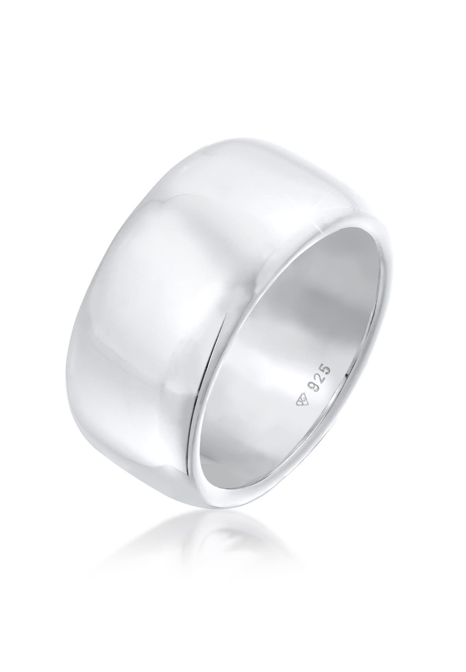 Elli Premium Fingerring »Ring Breit Schlicht Bandring Trend 925 Sterling Silber«