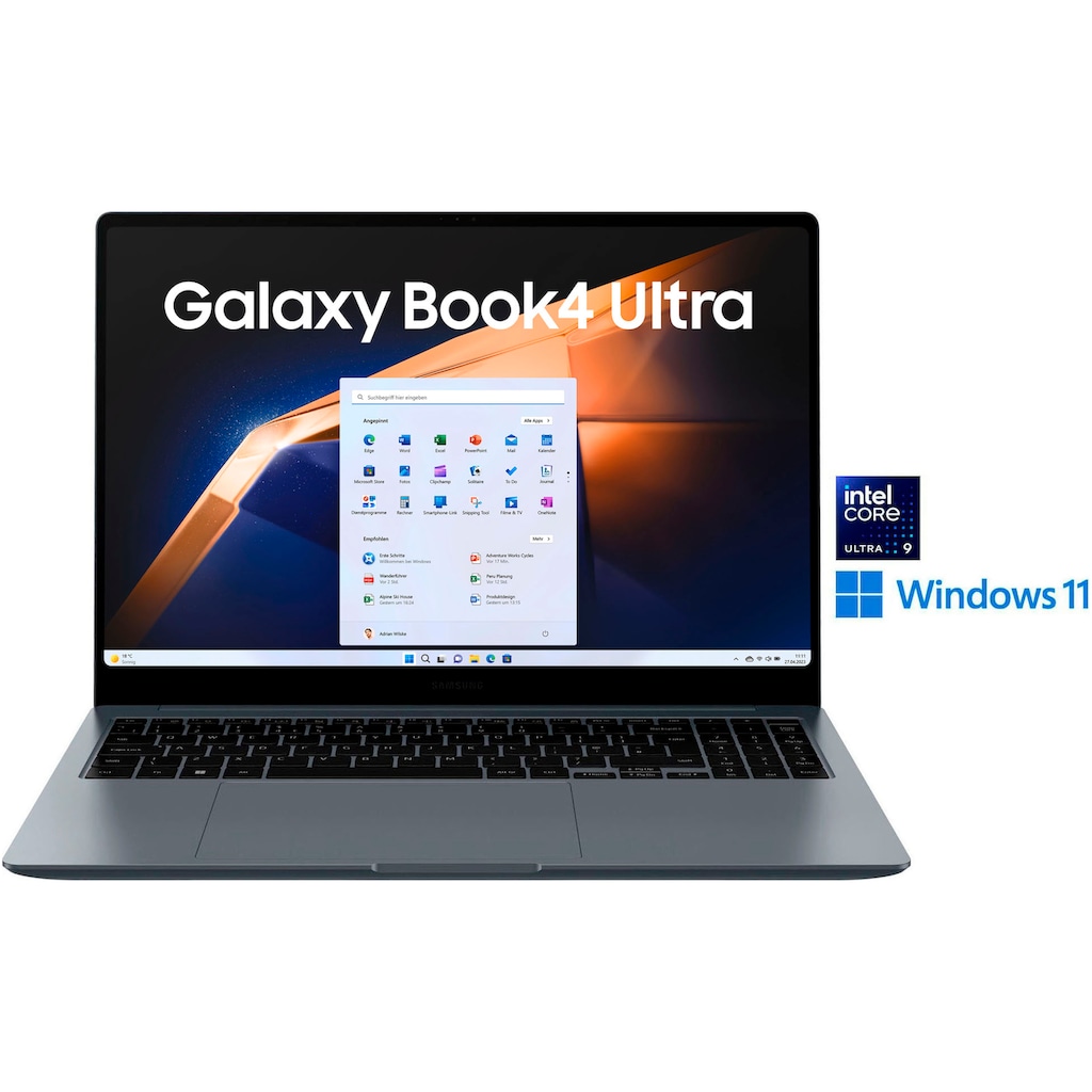 Samsung Notebook »NP960X Galaxy Book4 Ultra 16''«, 40,6 cm, / 16 Zoll, Intel, Core Ultra 9, GeForce RTX, 1024 GB SSD, Intel Core Ultra 9 Prozessor, 32 GB + 1 TB