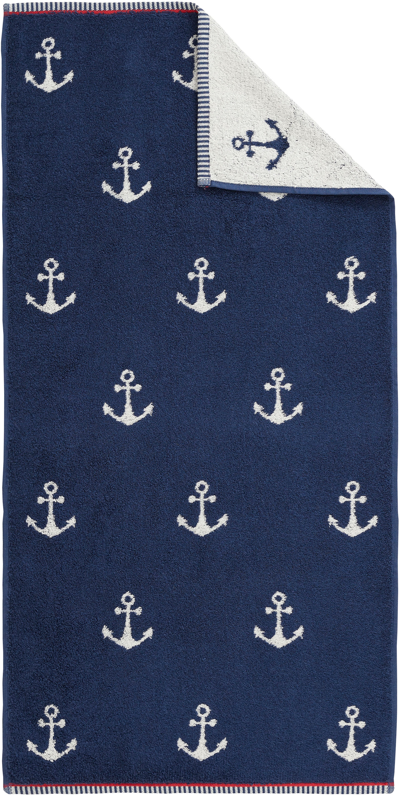 Dyckhoff Handtuch Set »Maritim, Nautic«, Set, 3 tlg., Frottier, 2 Handtücher (50x100 cm), 1 Duschtuch (70x140 cm)