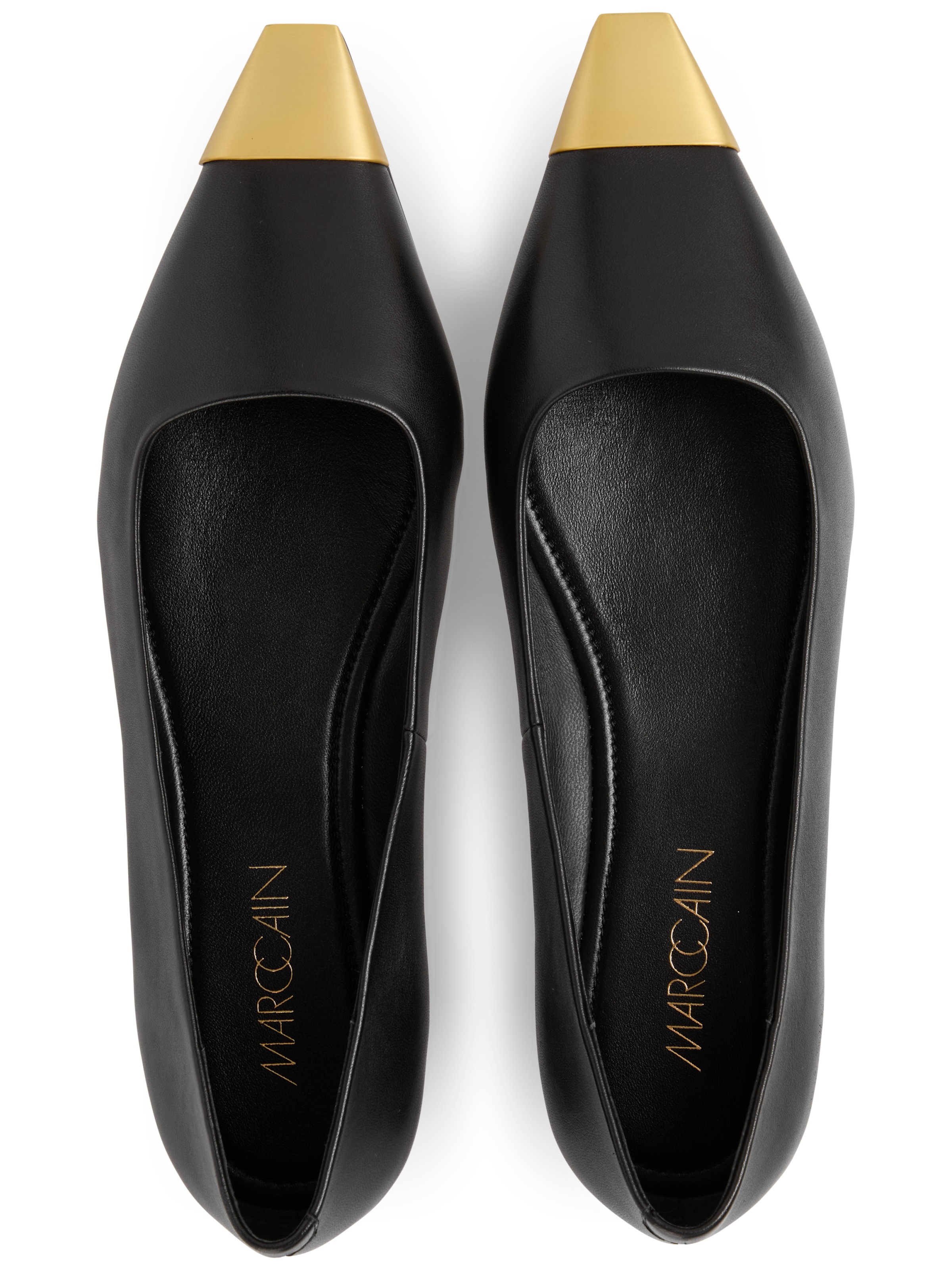 Marc Cain Ballerina »Collections«  Blockabsatz, Pumps, Slipper, Abendschuh in eleganter, spitzer Form