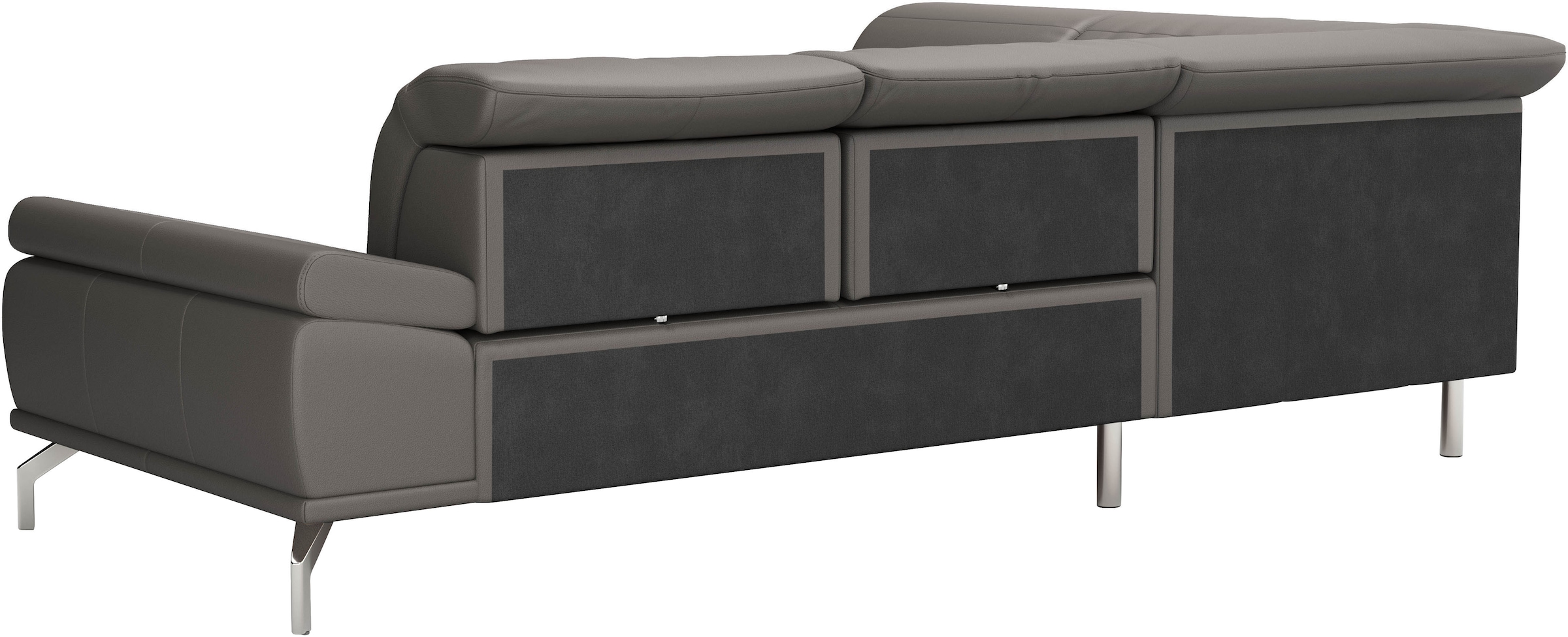 Places of Style Ecksofa »Caluna«, Inkl.Sitztiefenverstellung, wahlweise mit Kopf- und Armteilverstellung