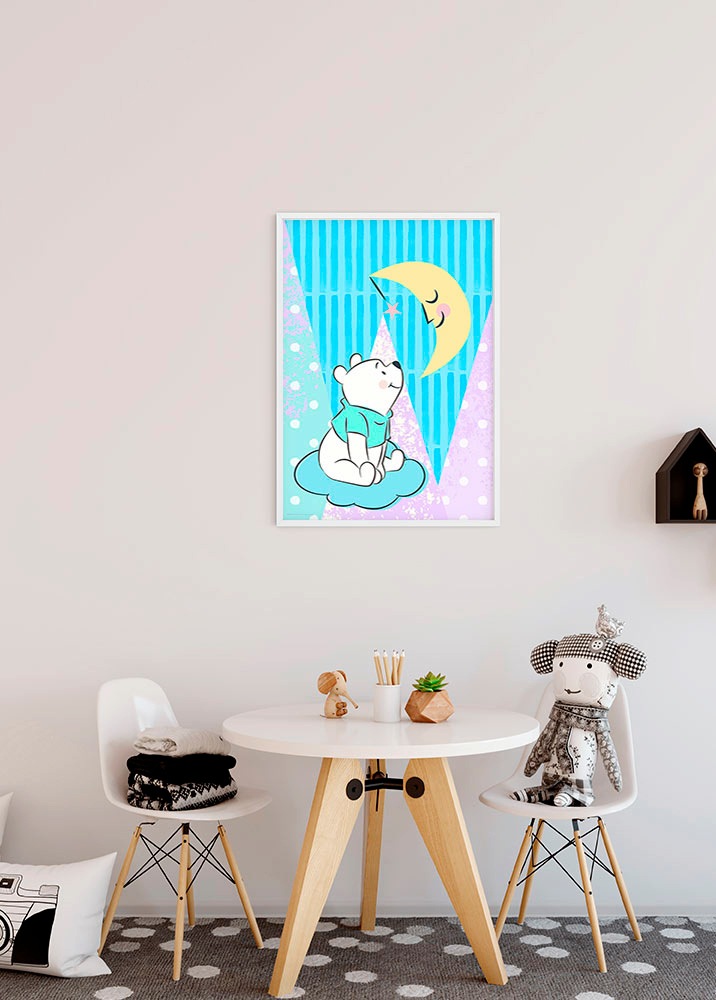 Komar Bild »Winnie the Pooh Moon« Disney 1 Stk. tlg. Wandbild zur Dekoration im Kinderzimmer - ohne Rahmen
