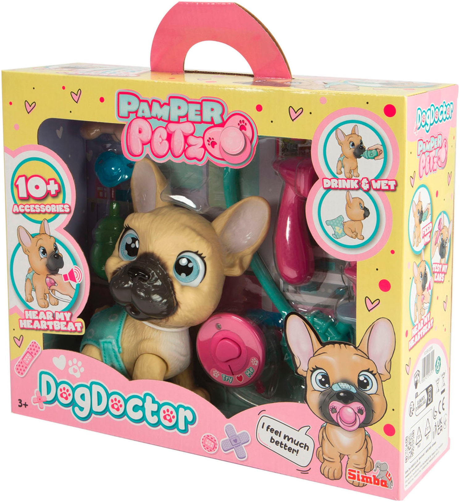 SIMBA Spielfigur »Pamper Petz Dog Doktor«, (Set, 10 tlg.)