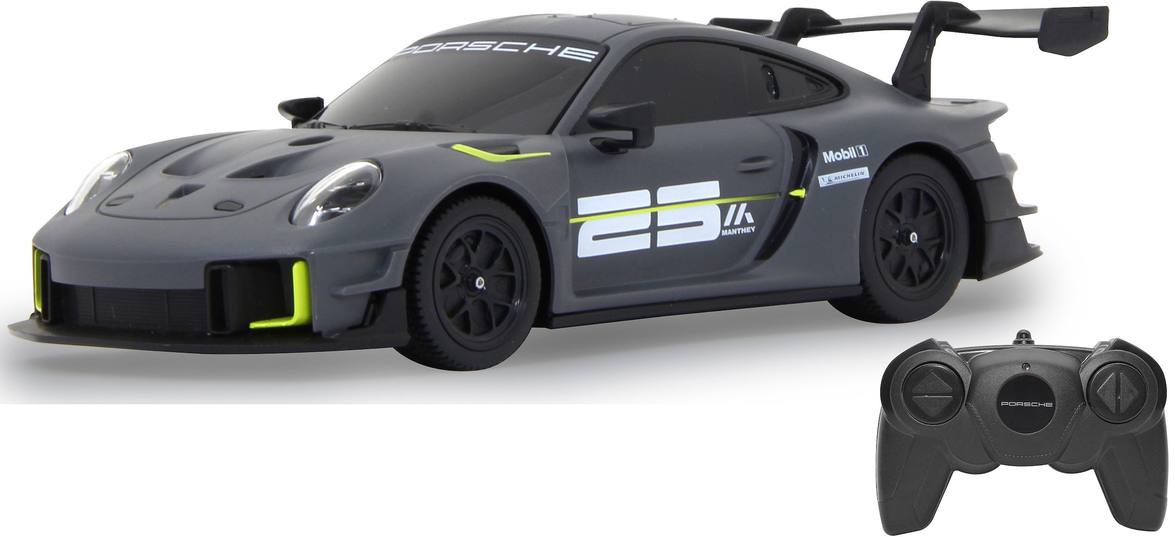 RC-Auto »Deluxe Cars, Porsche 911 GT2 RS Clubsport 25 1:24, grau - 2,4 GHz«