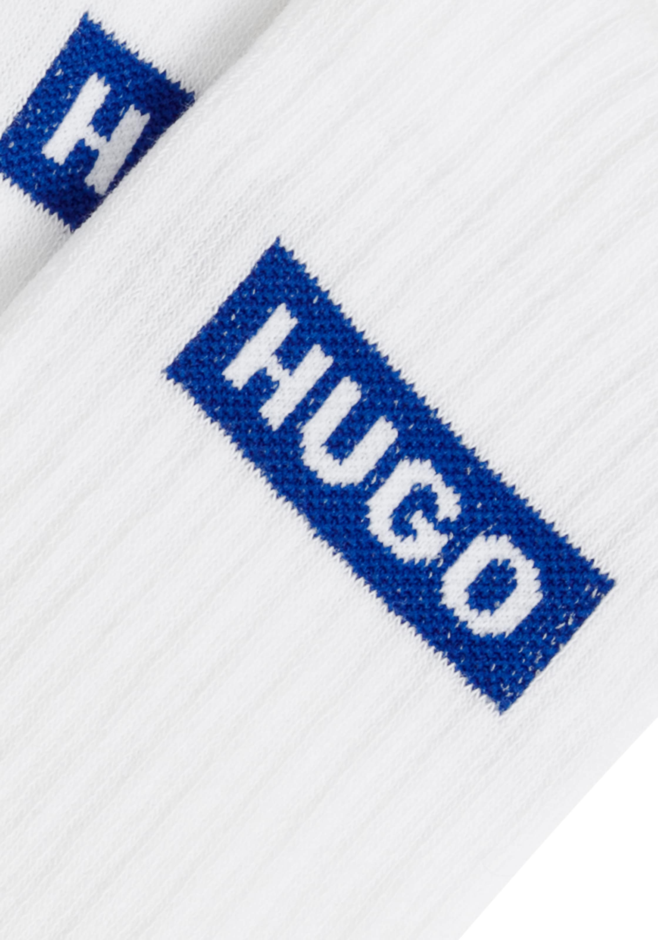 HUGO Blue Socken »3P QS BLUE LOGO CC«, (3 Paar), Unisex Sportsocken
