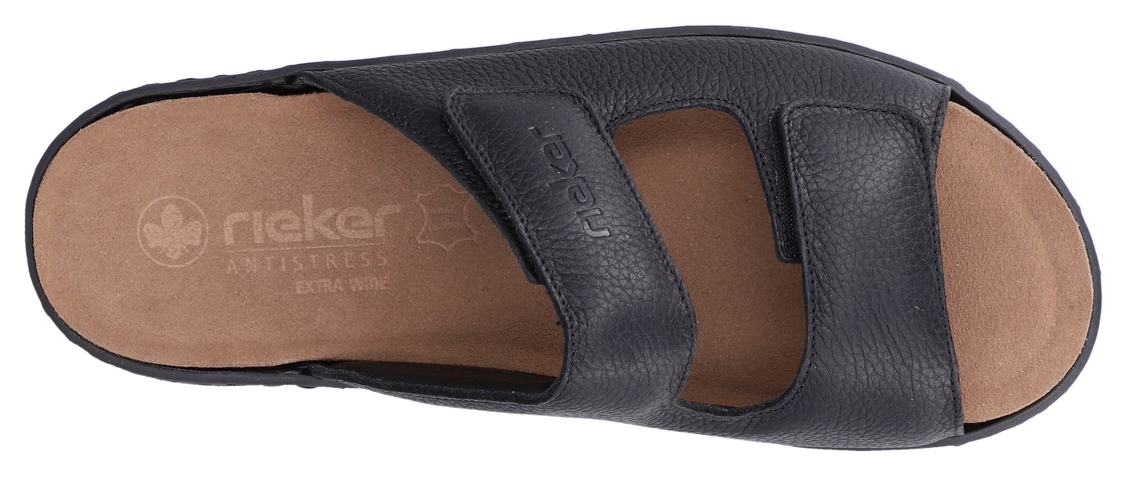 Rieker Pantolette  Sommerschuh, Hausschuh mit Klettverschlüsse